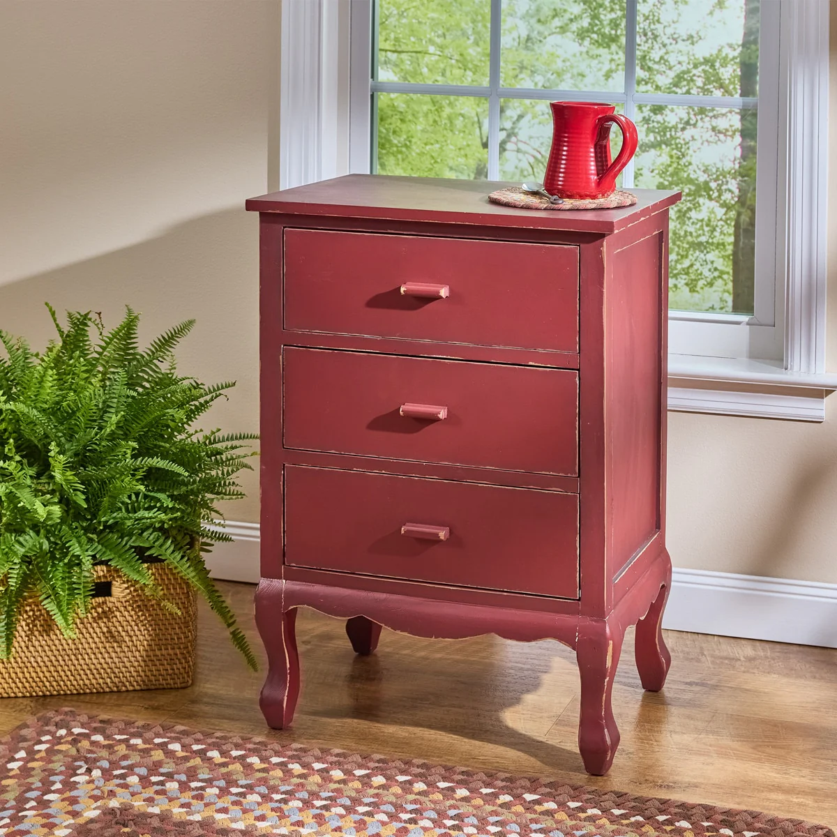 Accent Table Vintage Red - Image 2