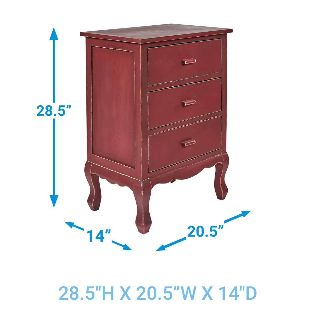 Accent Table Vintage Red - Image 3