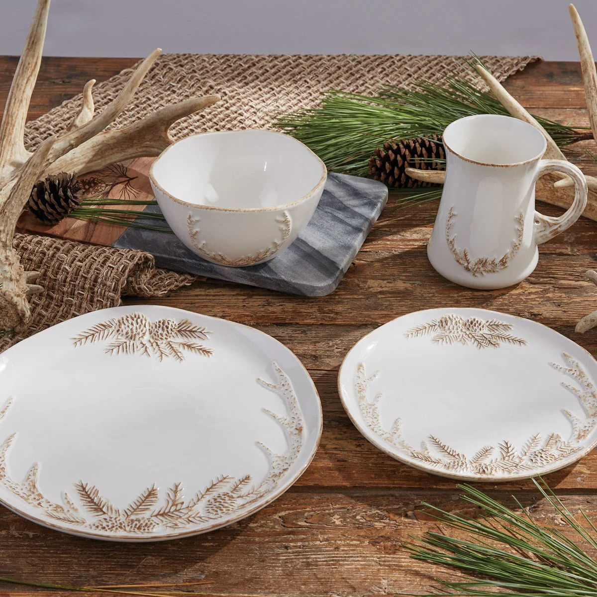 Pine Bough Antler Mug Set - Image 5
