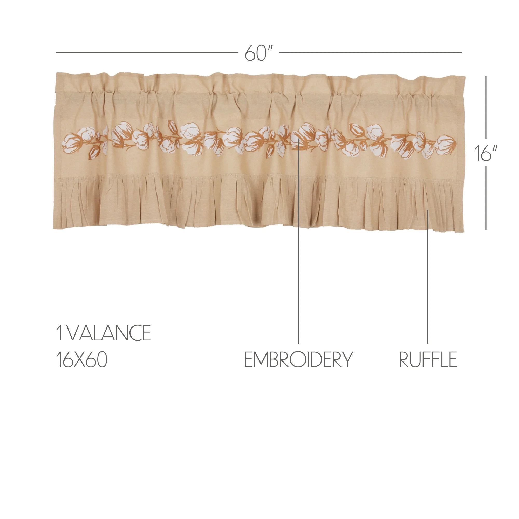 Ashlynn Cotton Mill Valance - Image 7