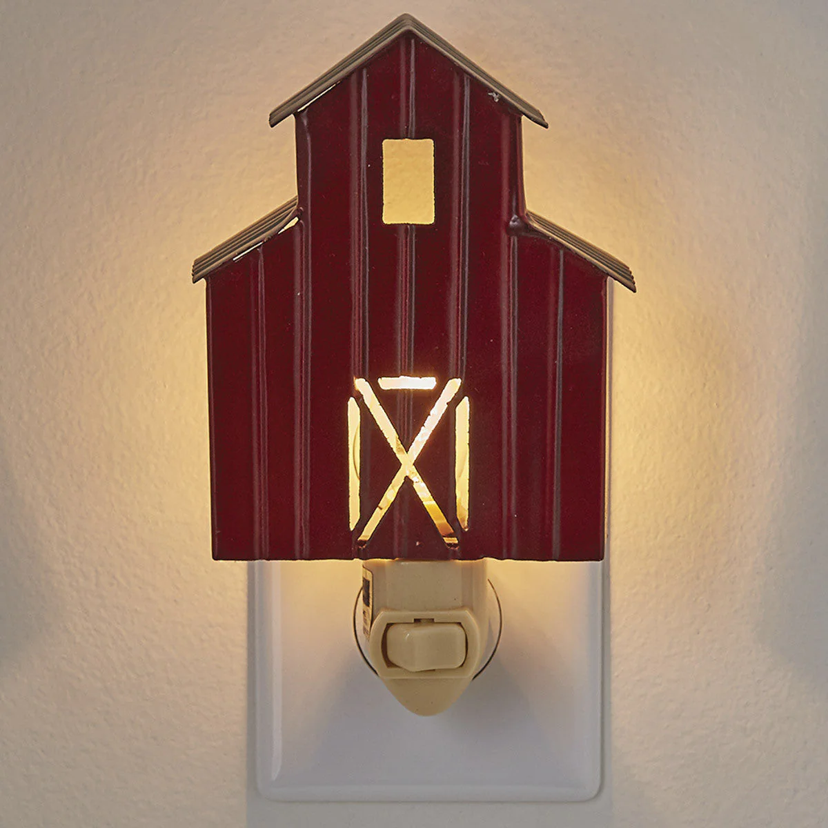 Barn Night Light - Red