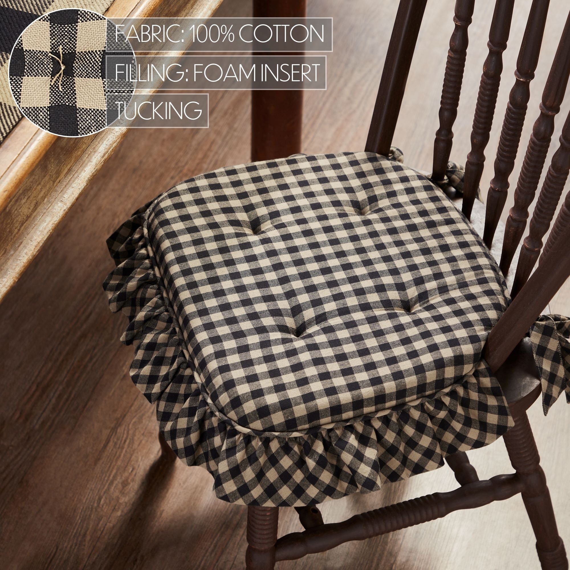 Blackstone Farm Ruffled Chair Pad - Image 5