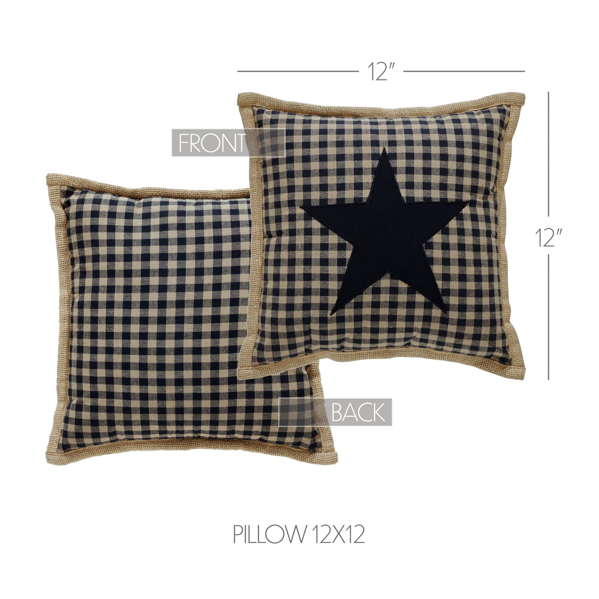 Blackstone Farm Star Pillow 12x12 - Image 3