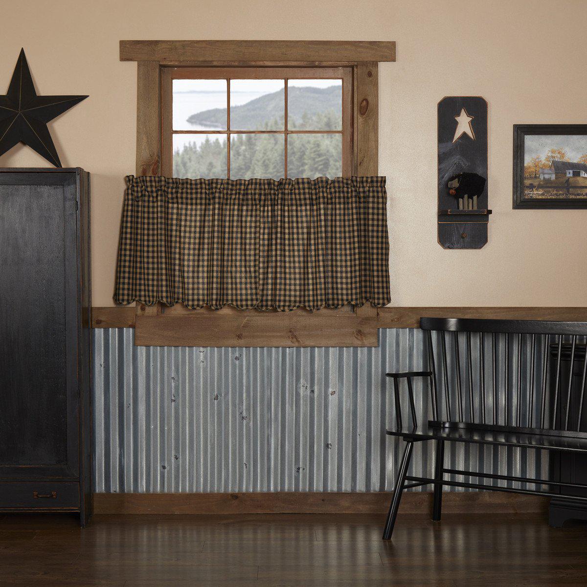Blackstone Farm Tier Curtains 24"