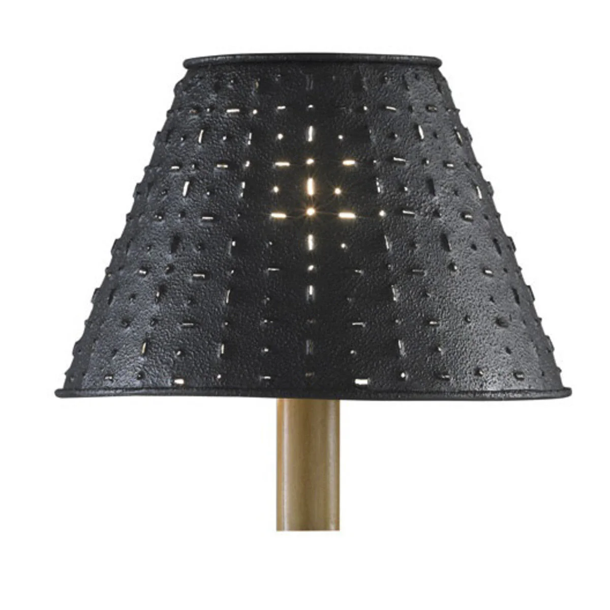 Black Metal Dot Dash Lamp Shade
