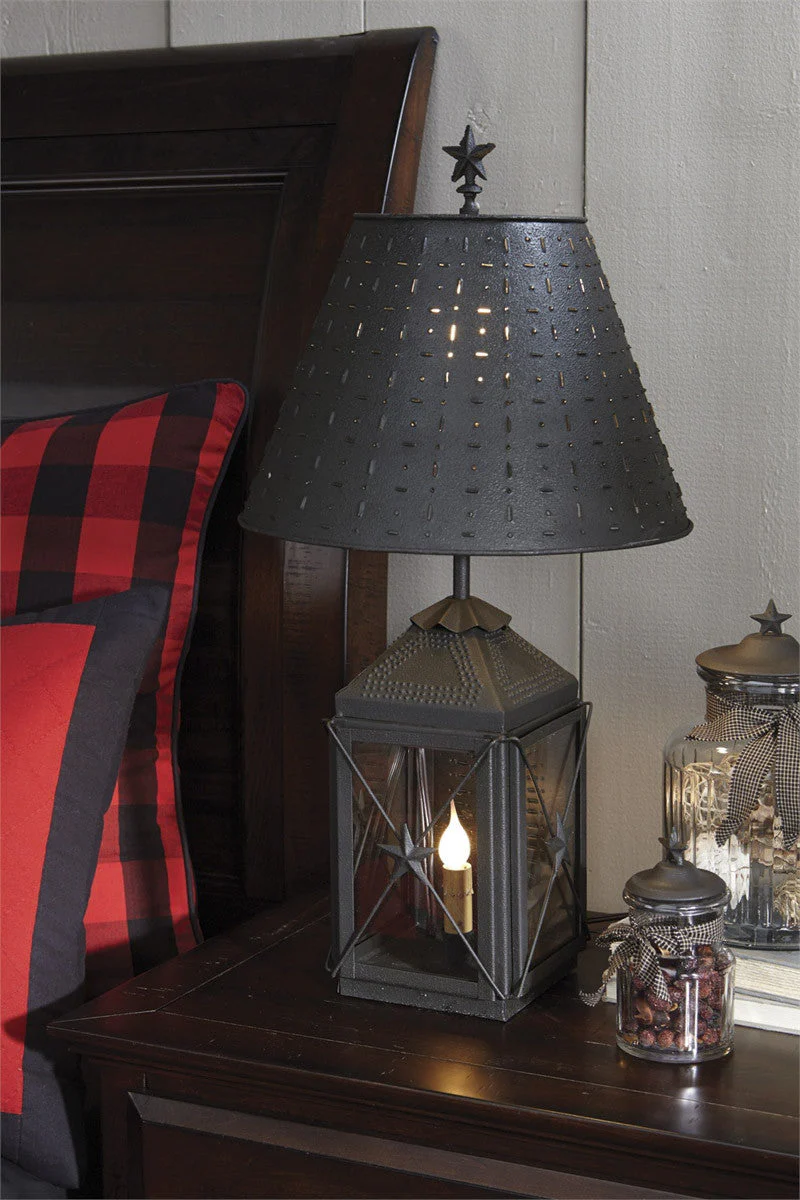 Black Metal Dot Dash Lamp Shade - Image 2