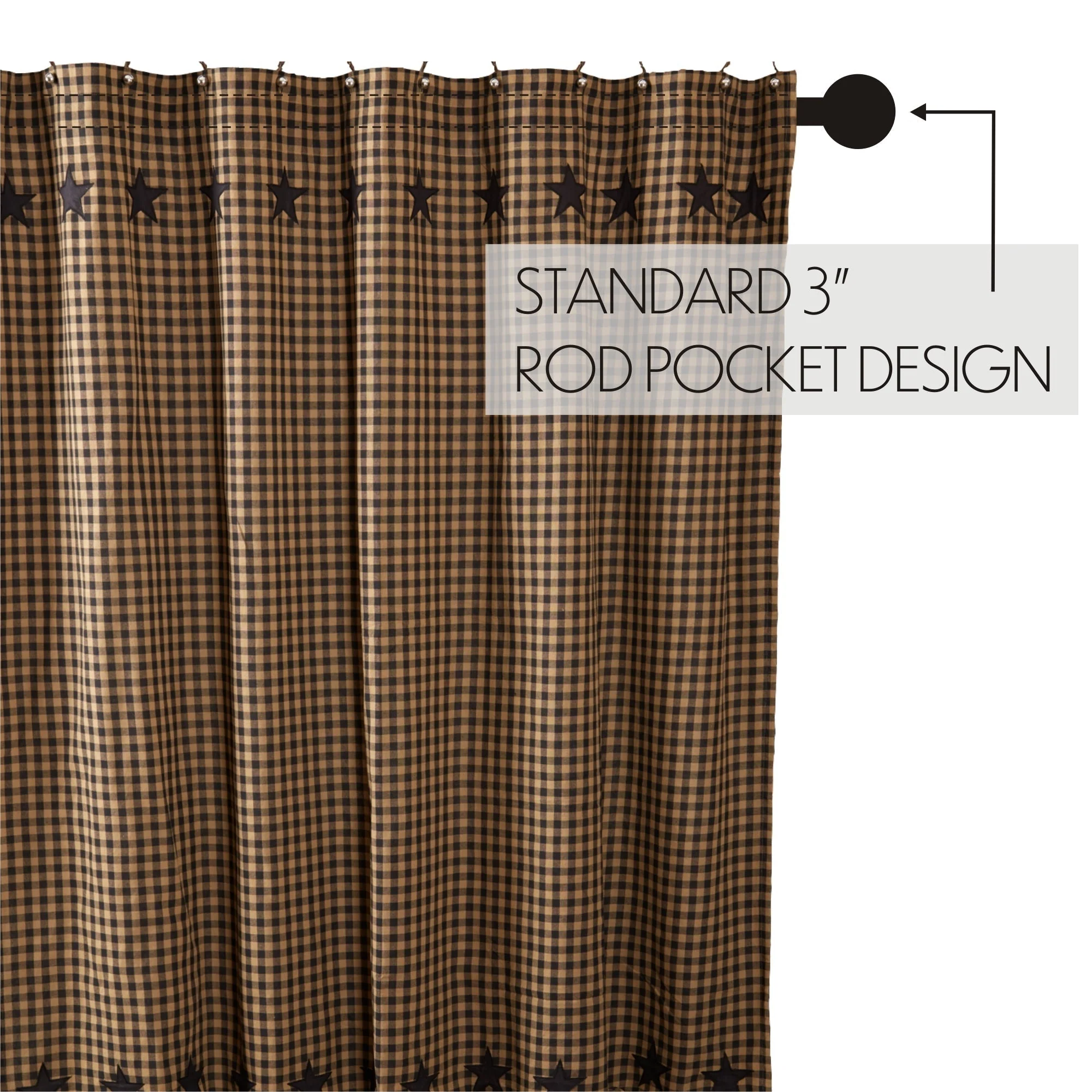 Blackstone Farm Star Shower Curtain - Image 7