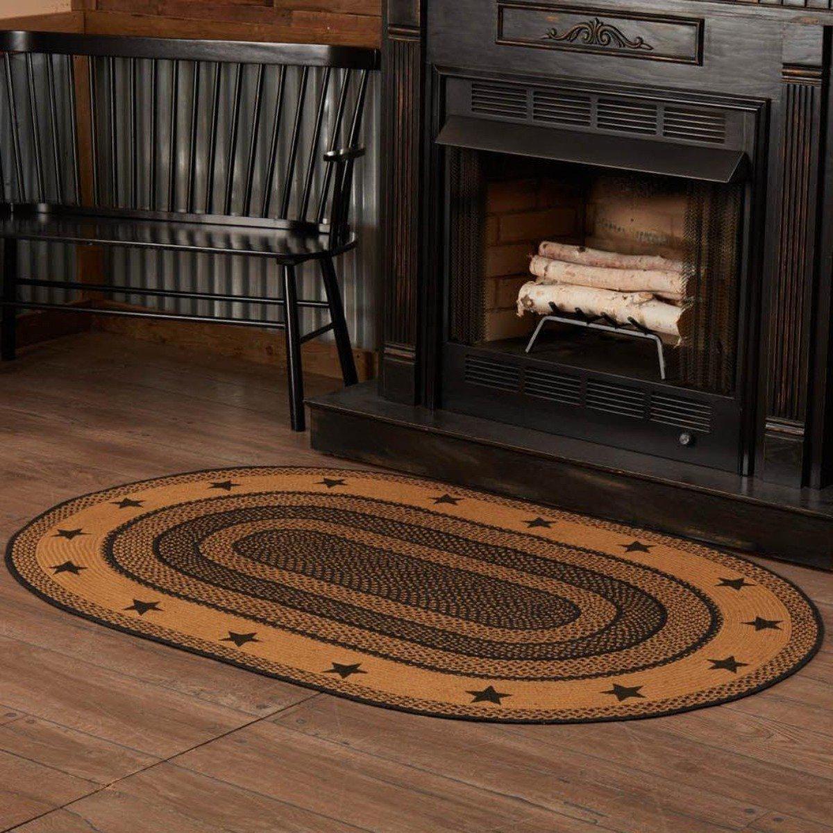 Blackstone Farm Star Collection Jute Rugs - Oval - Image 3