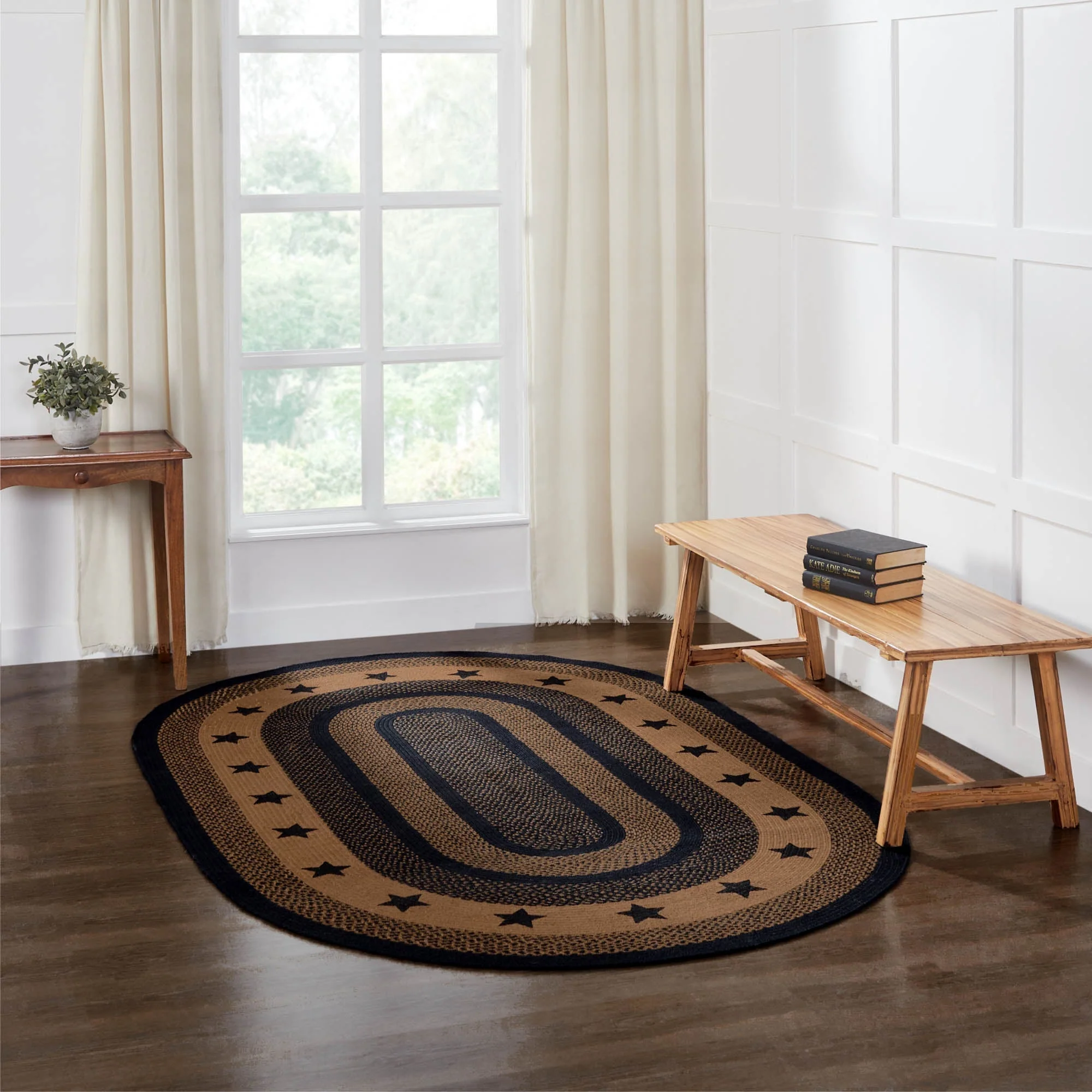 Blackstone Farm Star Collection Jute Rugs - Oval - Image 5