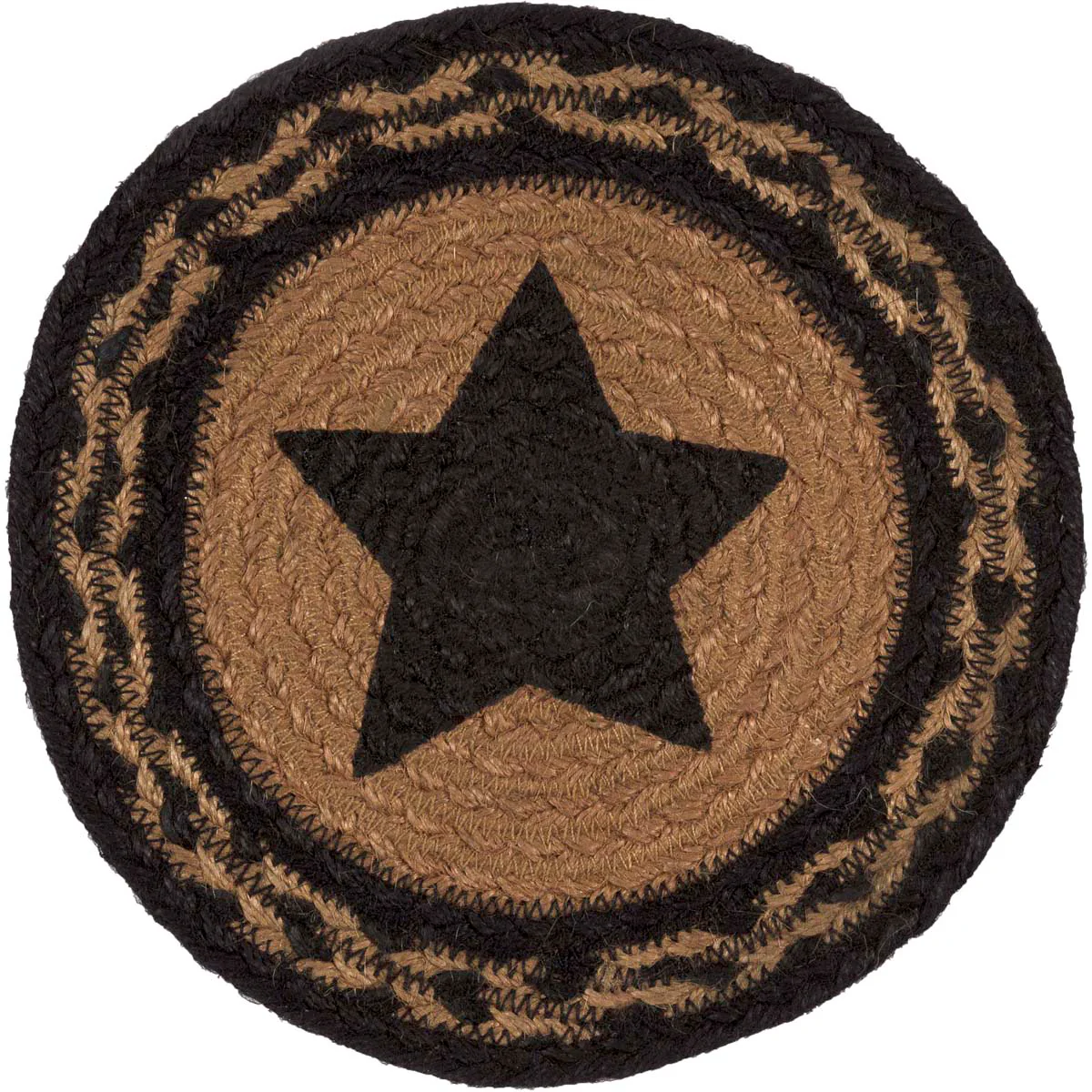 Blackstone Farm Star Braided 8" Trivet Set of 3 - Image 6
