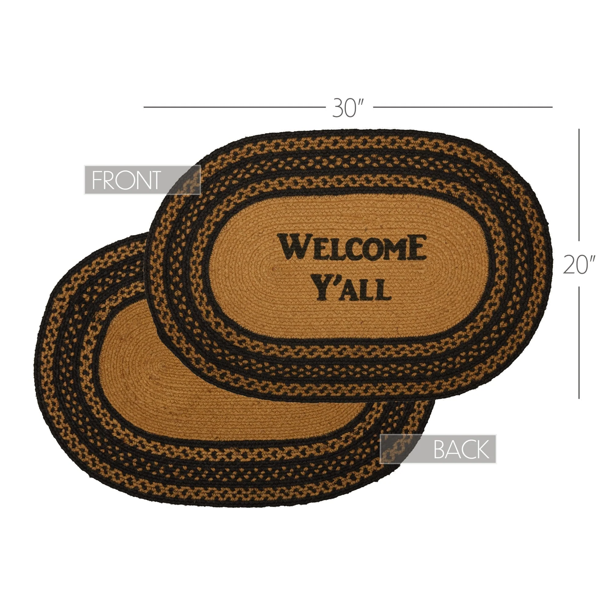 Blackstone Farm Welcome Y'all Oval Rug - Image 4