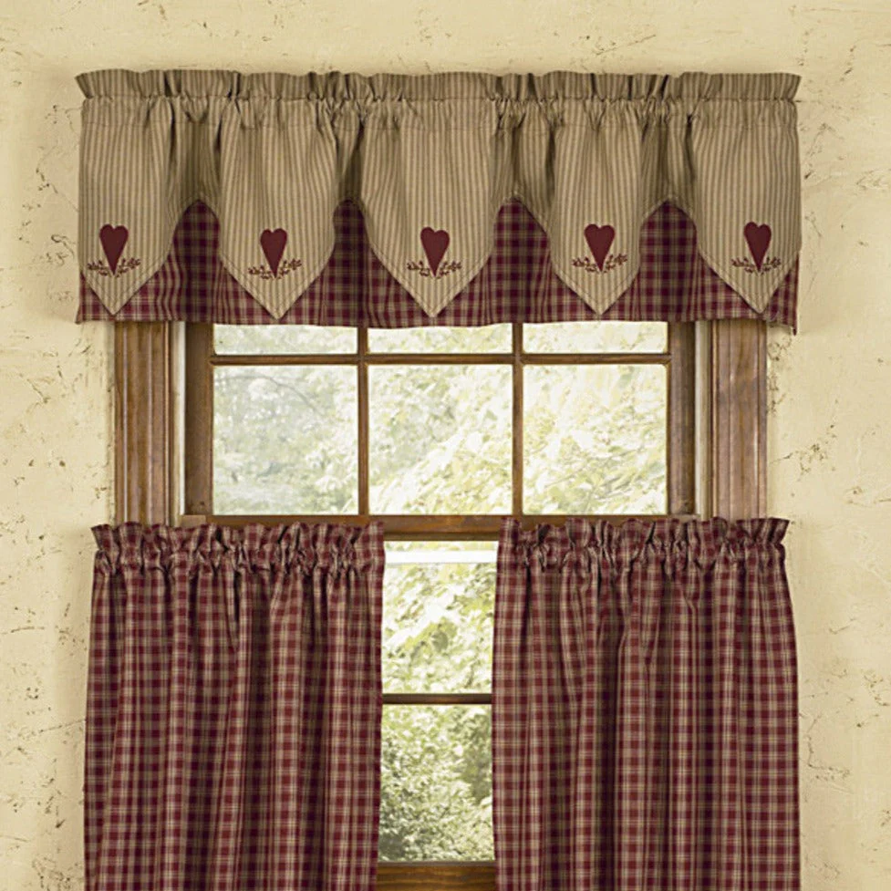 Bridgeton Wine Heart Point Valance