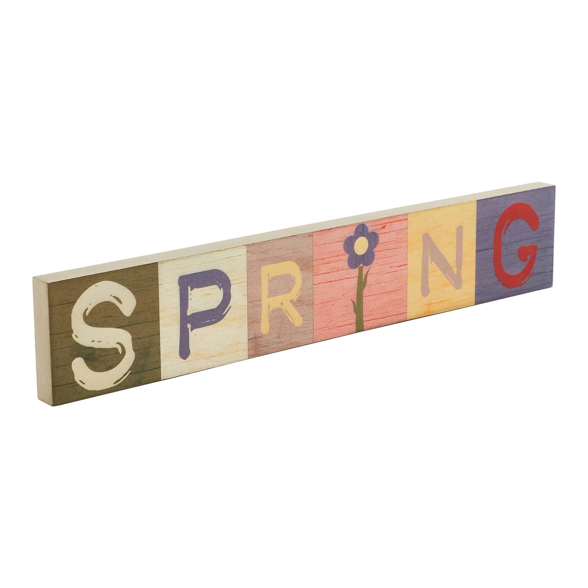 Bunny Hop Multicolor SPRING Block Sign - Image 7