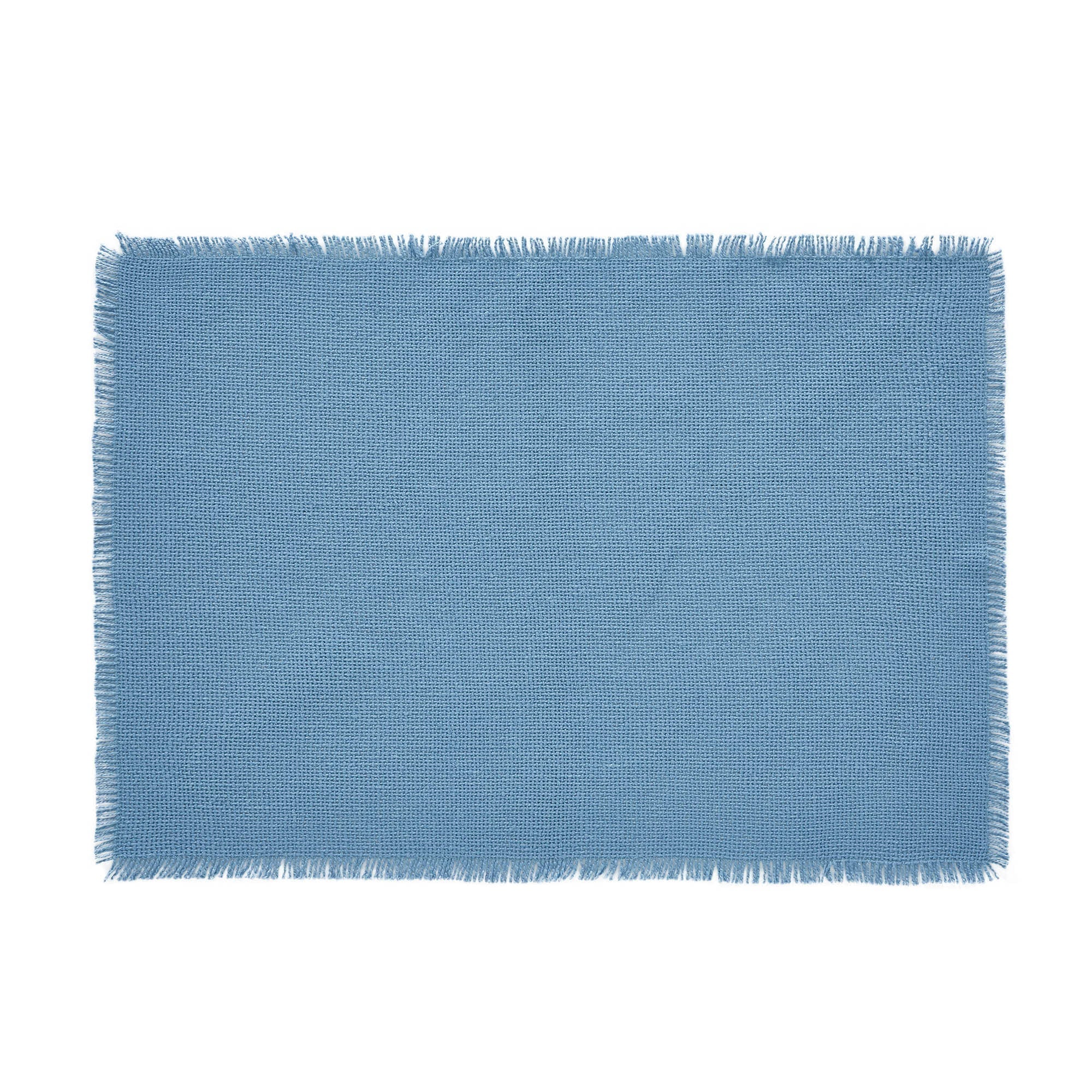 Baxter Burlap Blue Placemats - Set of 6 - Image 6