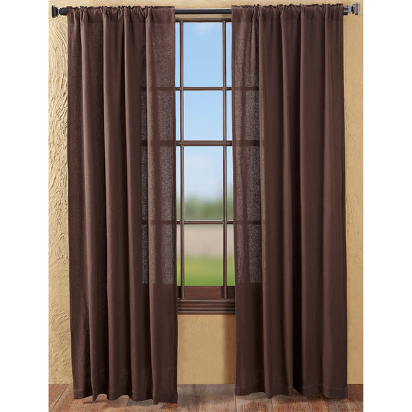 Baxter Burlap Chocolate Panel Curtains - Image 3