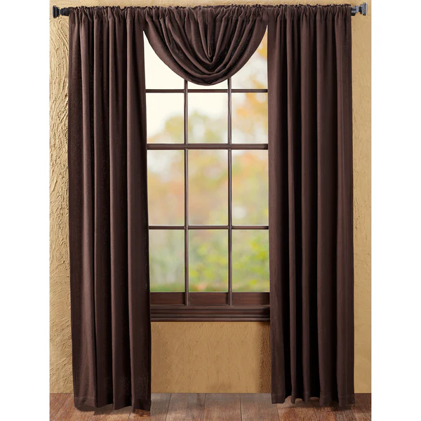 Baxter Burlap Chocolate Panel Curtains - Image 4