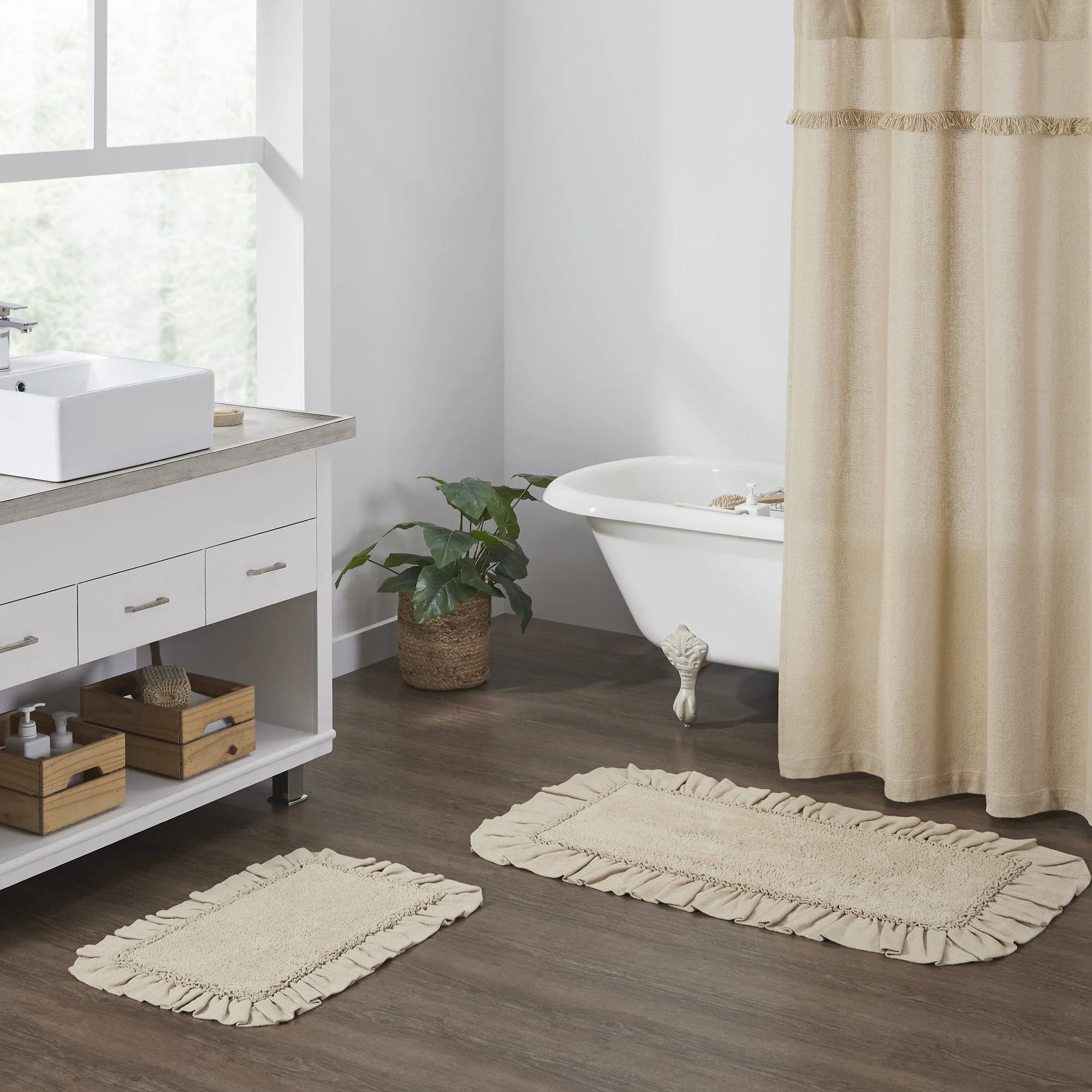 Baxter Burlap Vintage Tan Bath Mat - Image 3