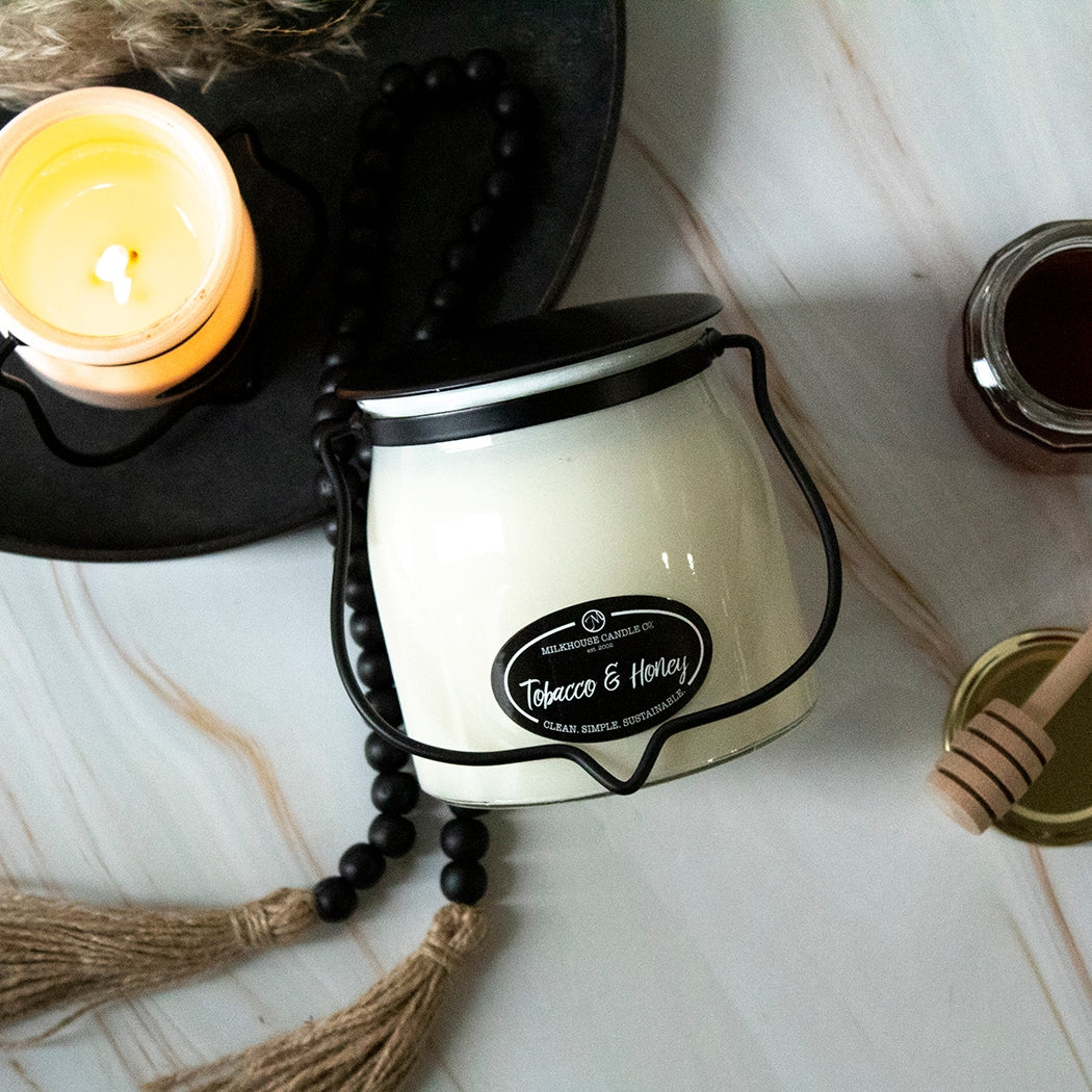 Butter Jar Candle - Tobacco & Honey - Image 2