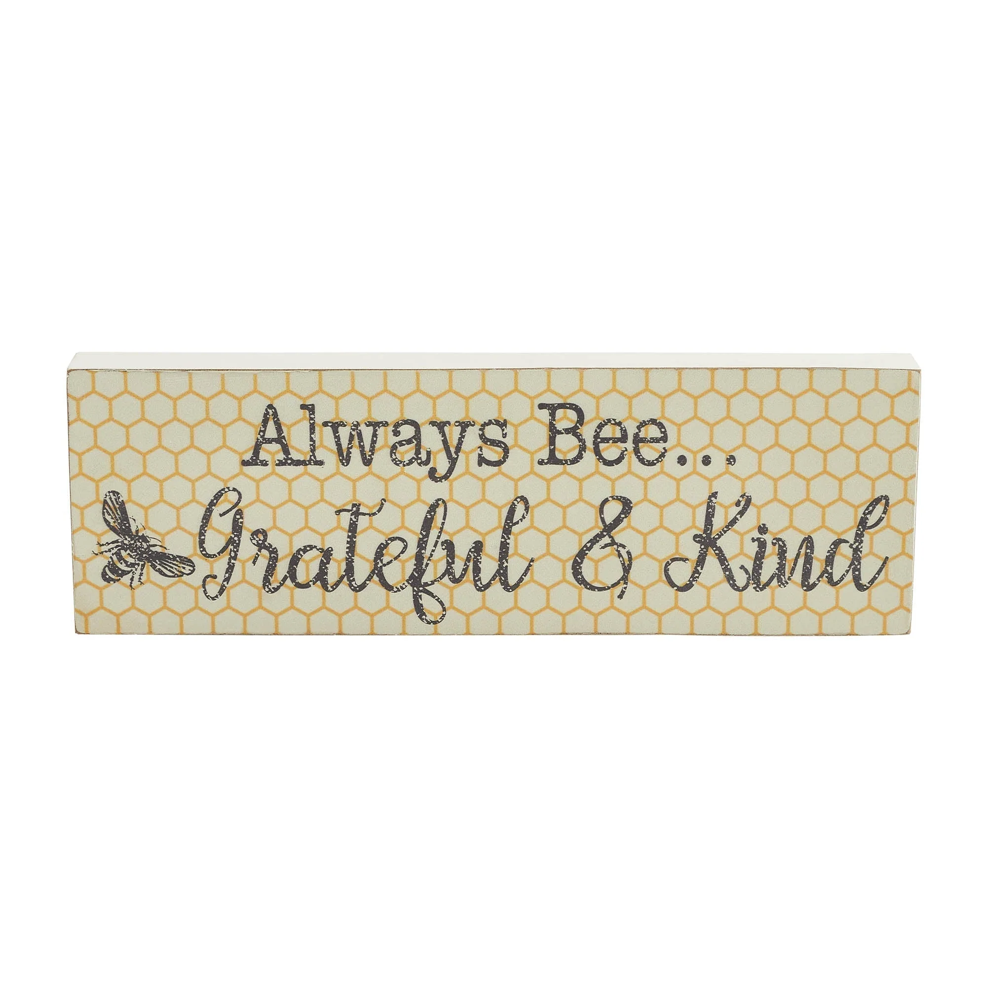 Golden Bees Always Bee Grateful & Kind Wall Sign - Image 6