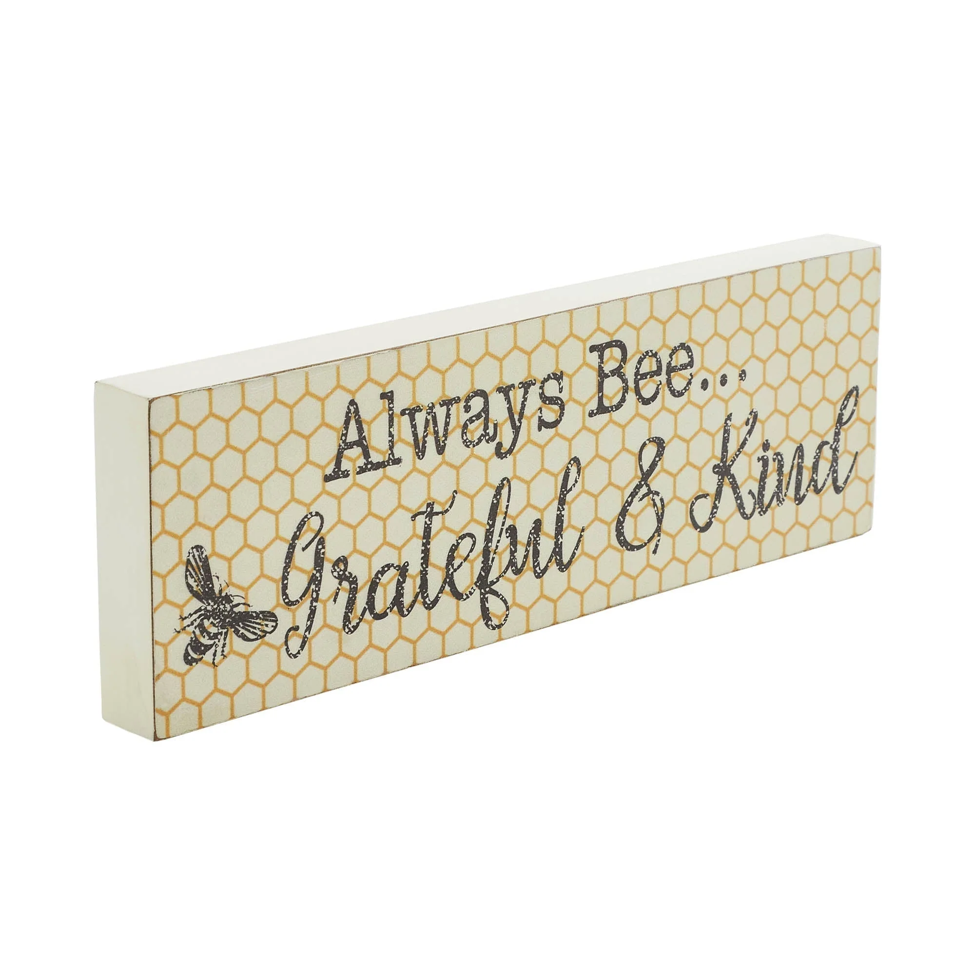 Golden Bees Always Bee Grateful & Kind Wall Sign - Image 8
