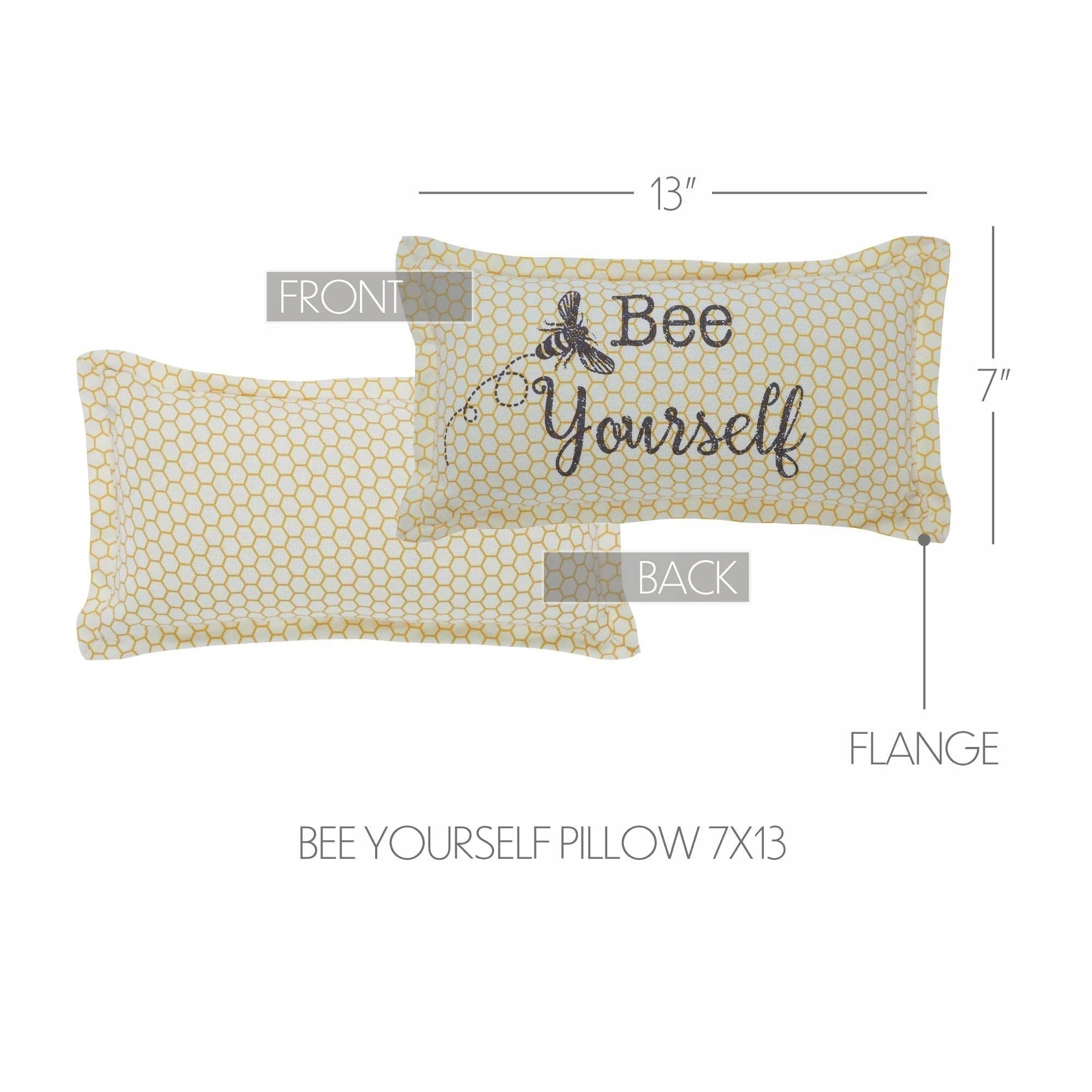 Golden Bees Bee Yourself Pillow - Image 4