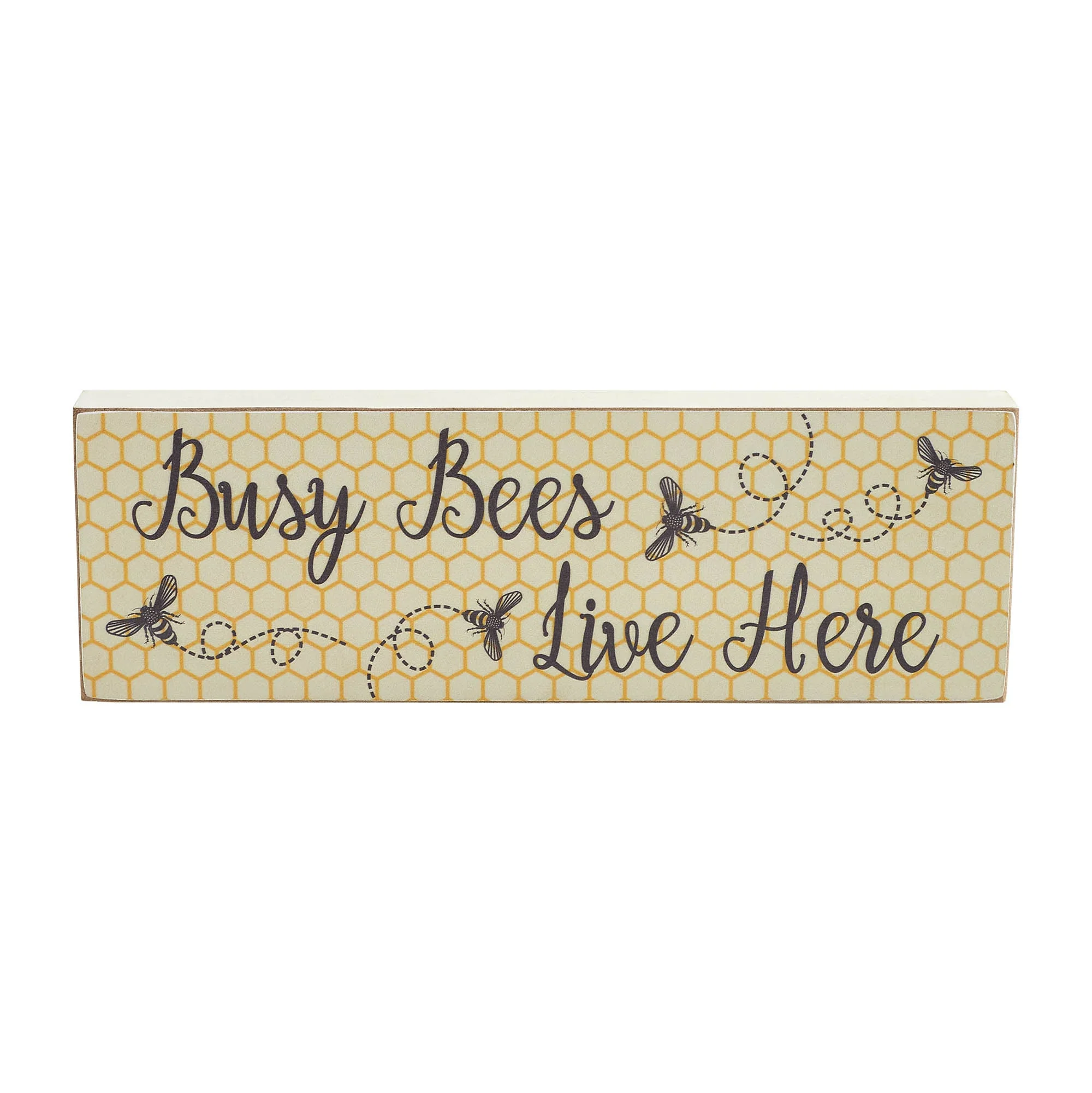 Golden Bees Busy Bees Live Here Wall Sign - Image 3