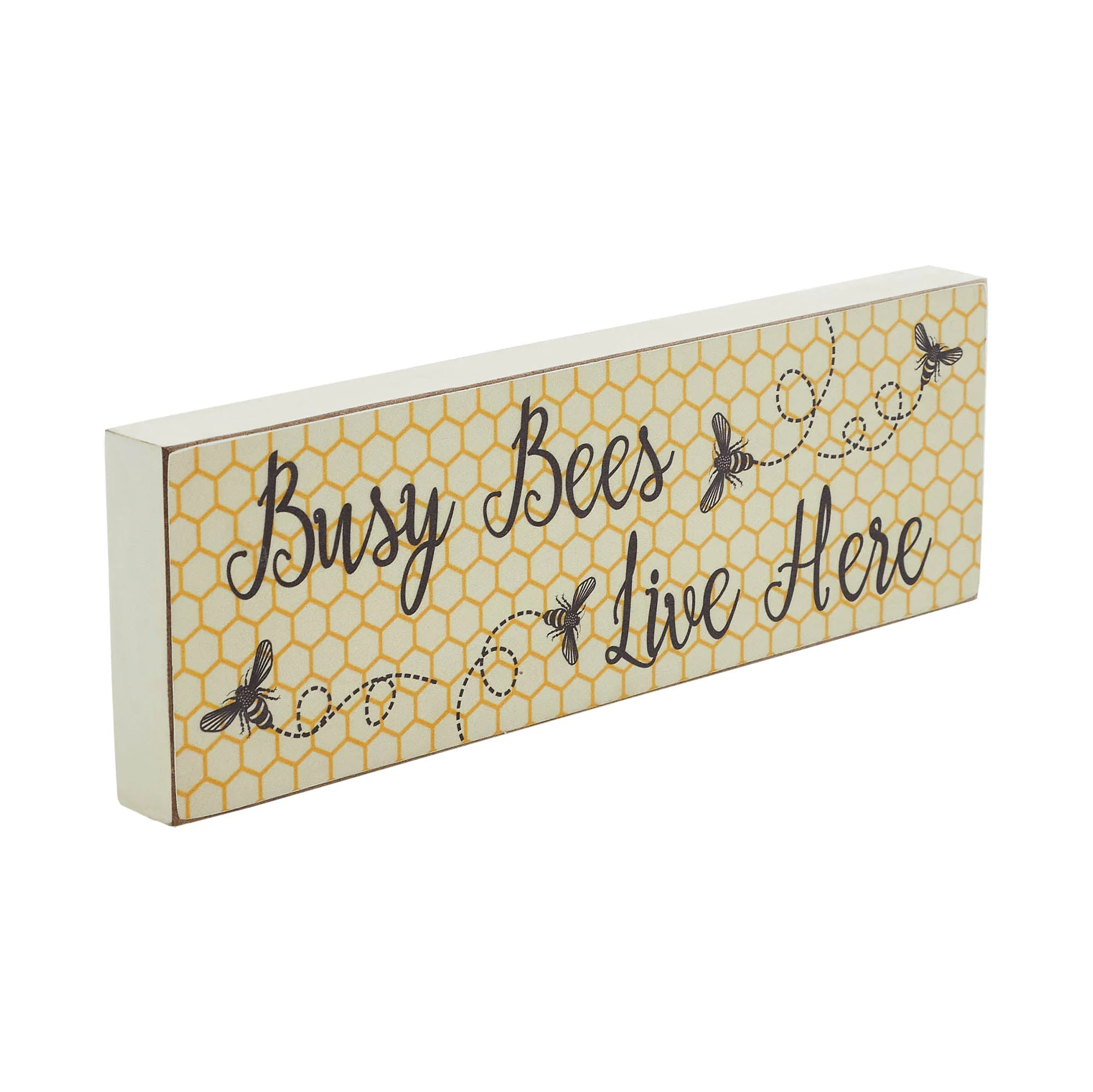 Golden Bees Busy Bees Live Here Wall Sign - Image 5