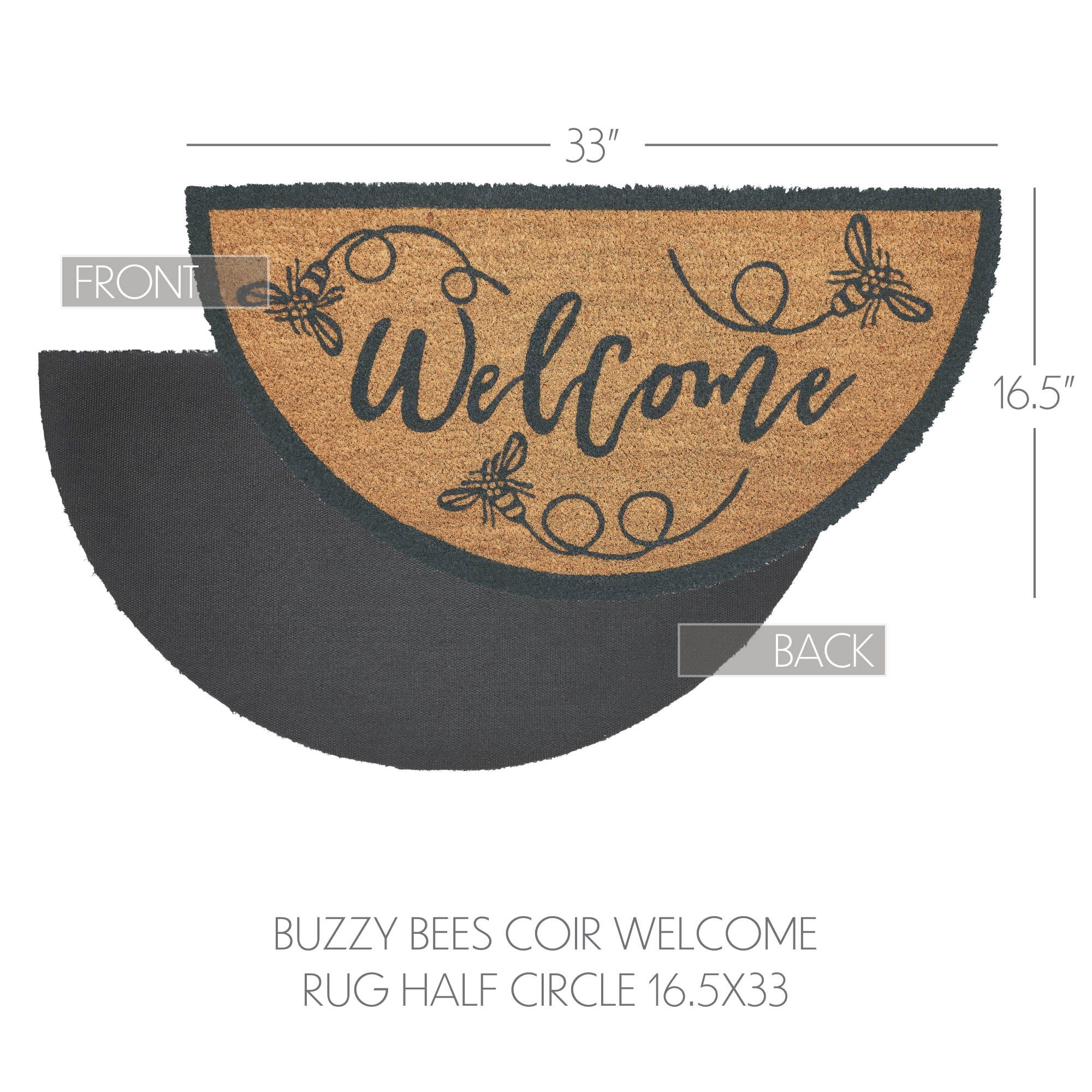 Golden Bees Coir Welcome Rug - Image 10