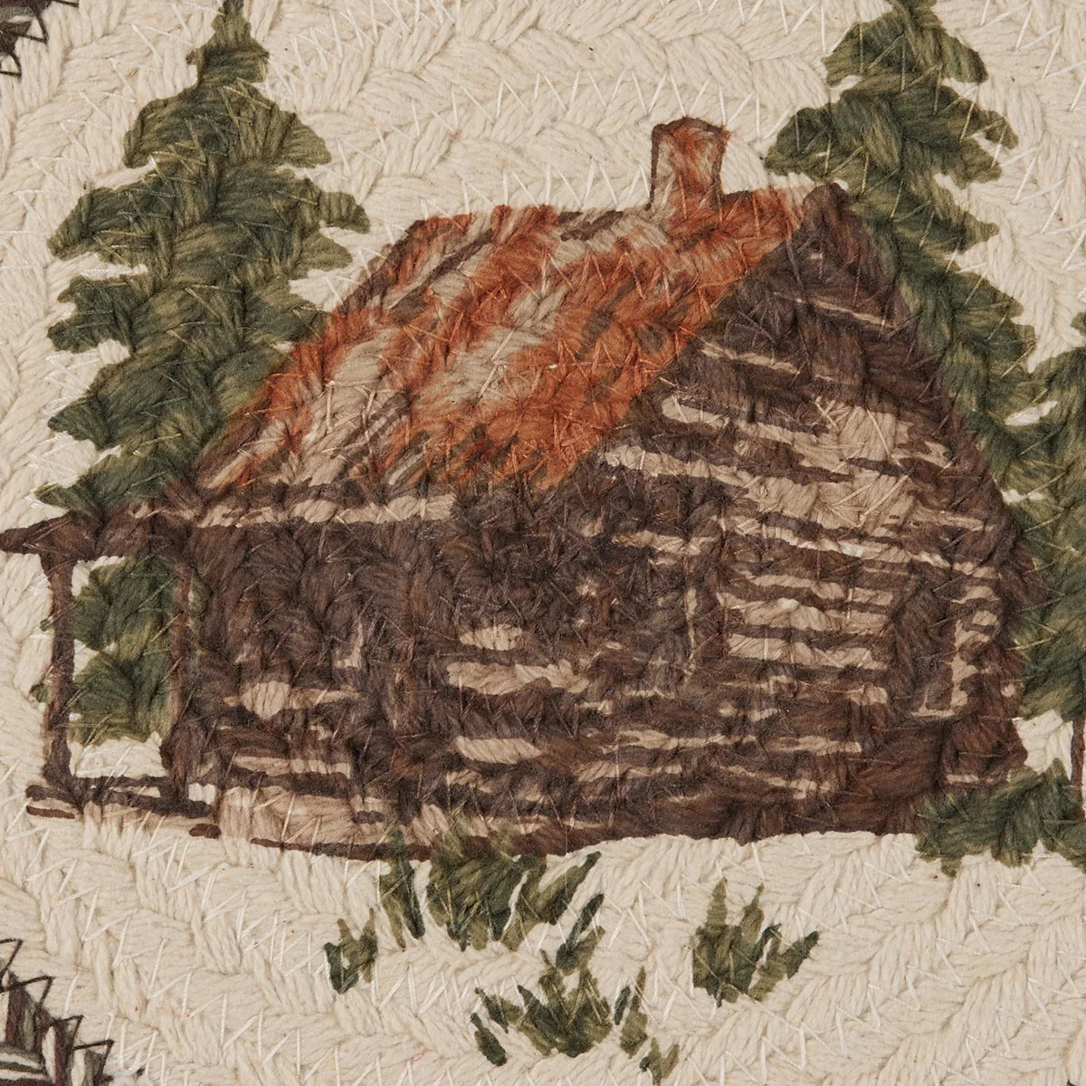 Secluded Cabin Braided Trivet Set of 3 - Image 3