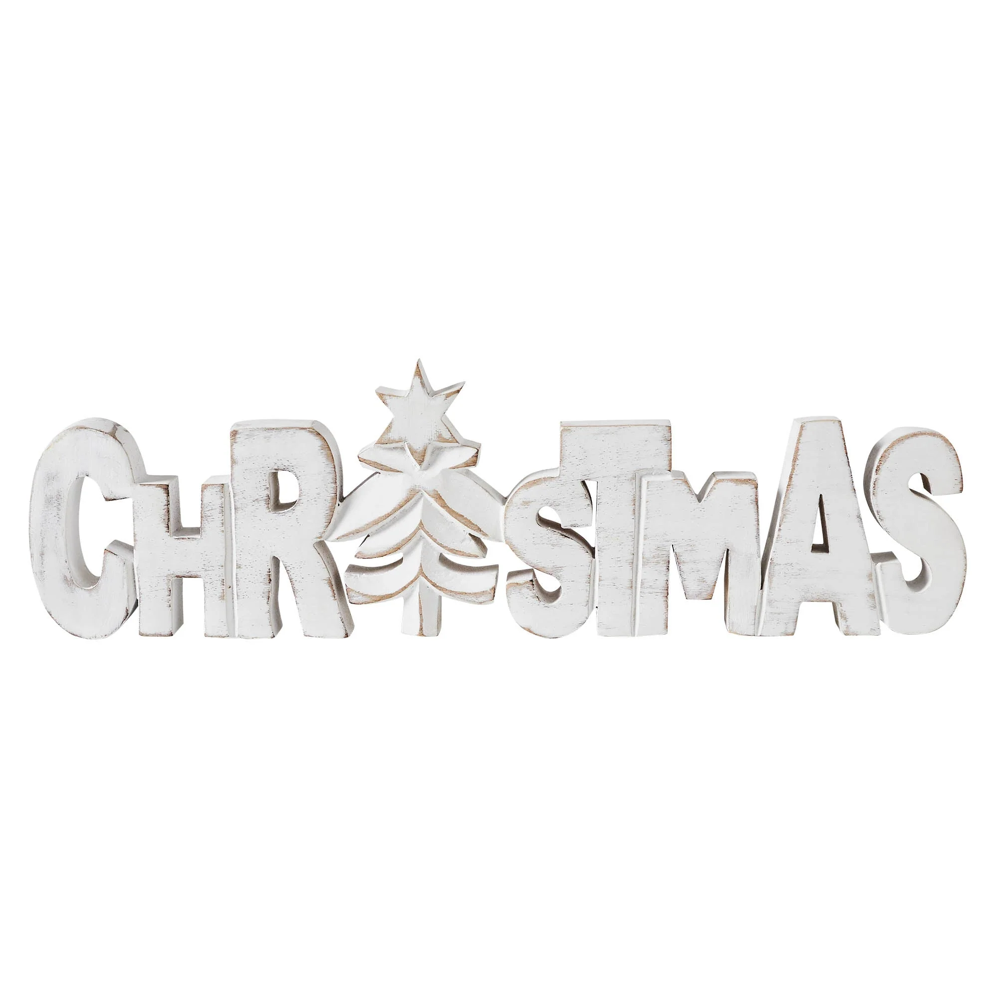 Christmas Carved Wooden Sign - Image 4