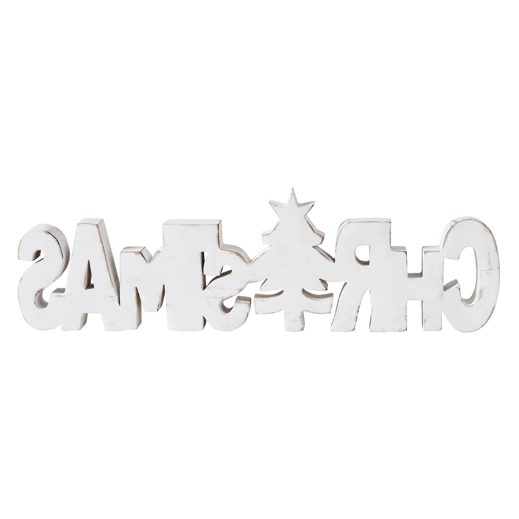 Christmas Carved Wooden Sign - Image 6