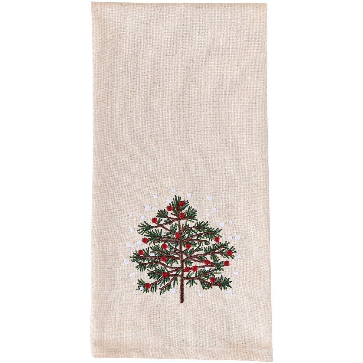 Christmas Tree & Snowflakes Dishtowel - Image 2