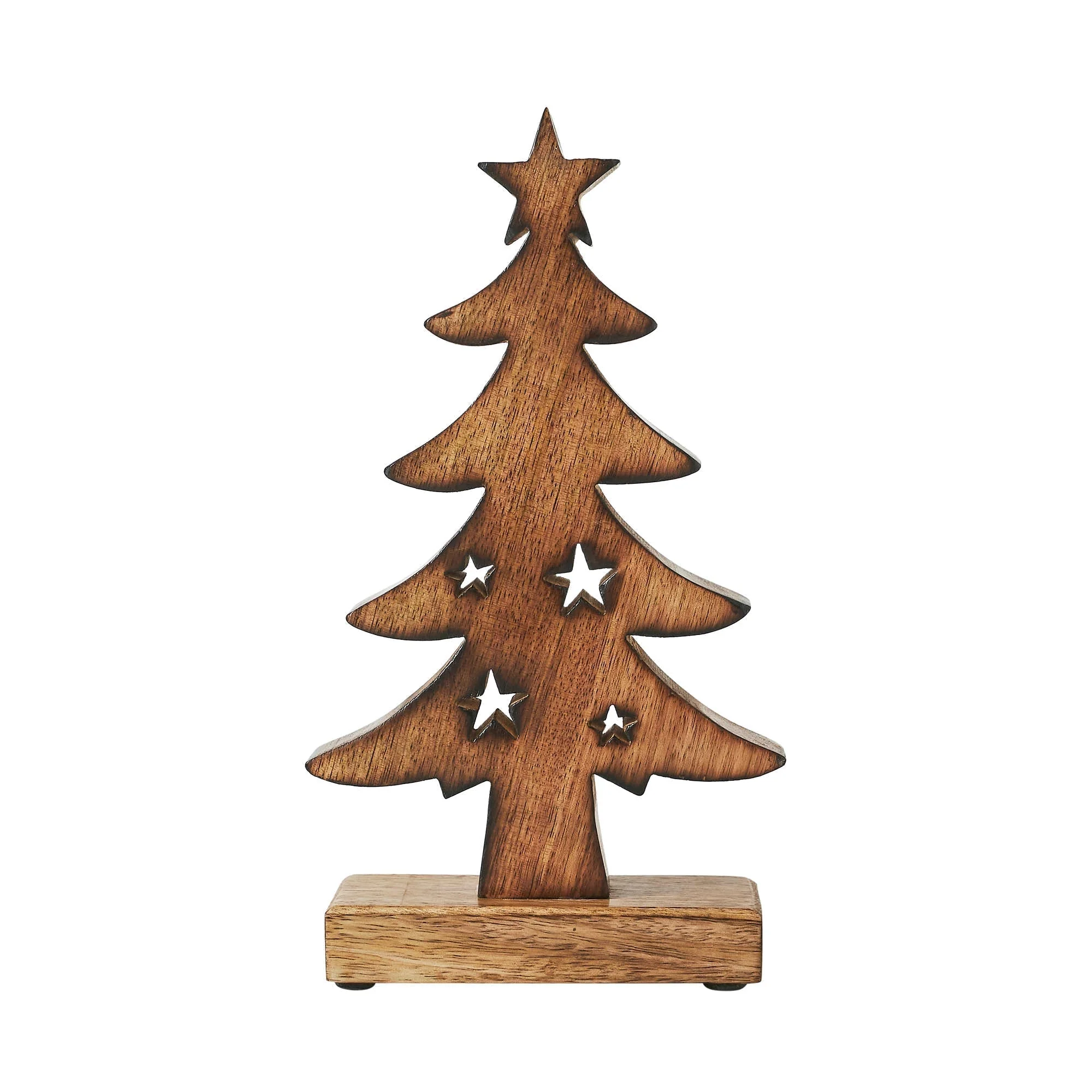 Christmas Tree Two Toned Wooden Figurine - Image 4