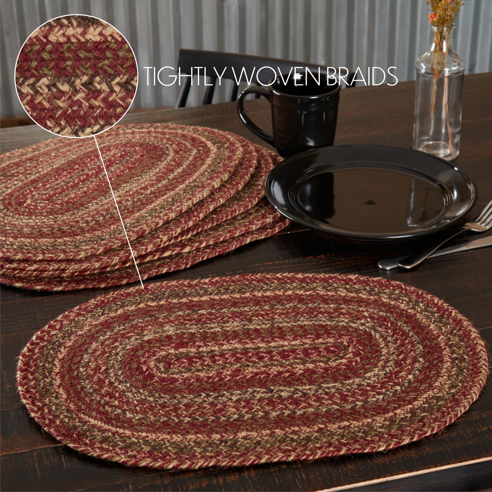 Cider Spice Braided Placemats - Set of 6 - Image 9