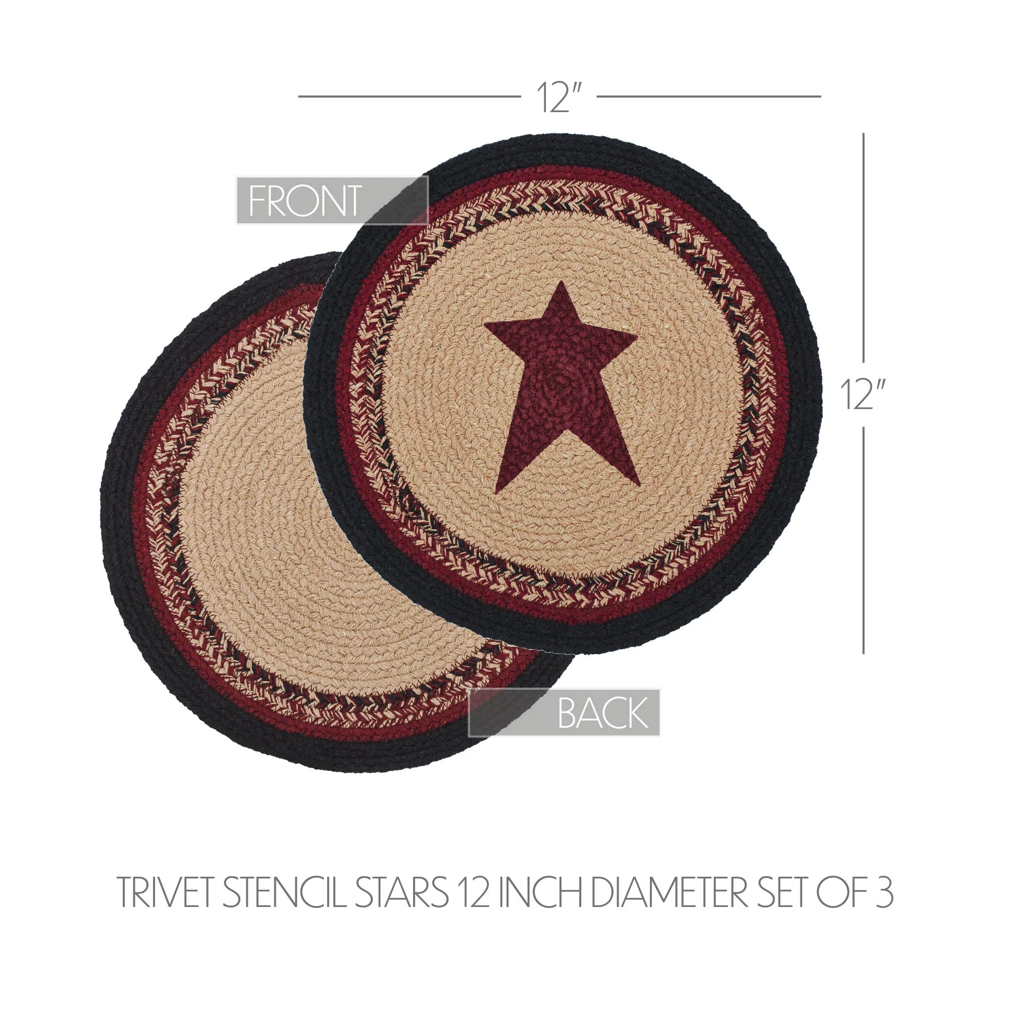 Correll 12" Trivet Set of 3 - Image 4