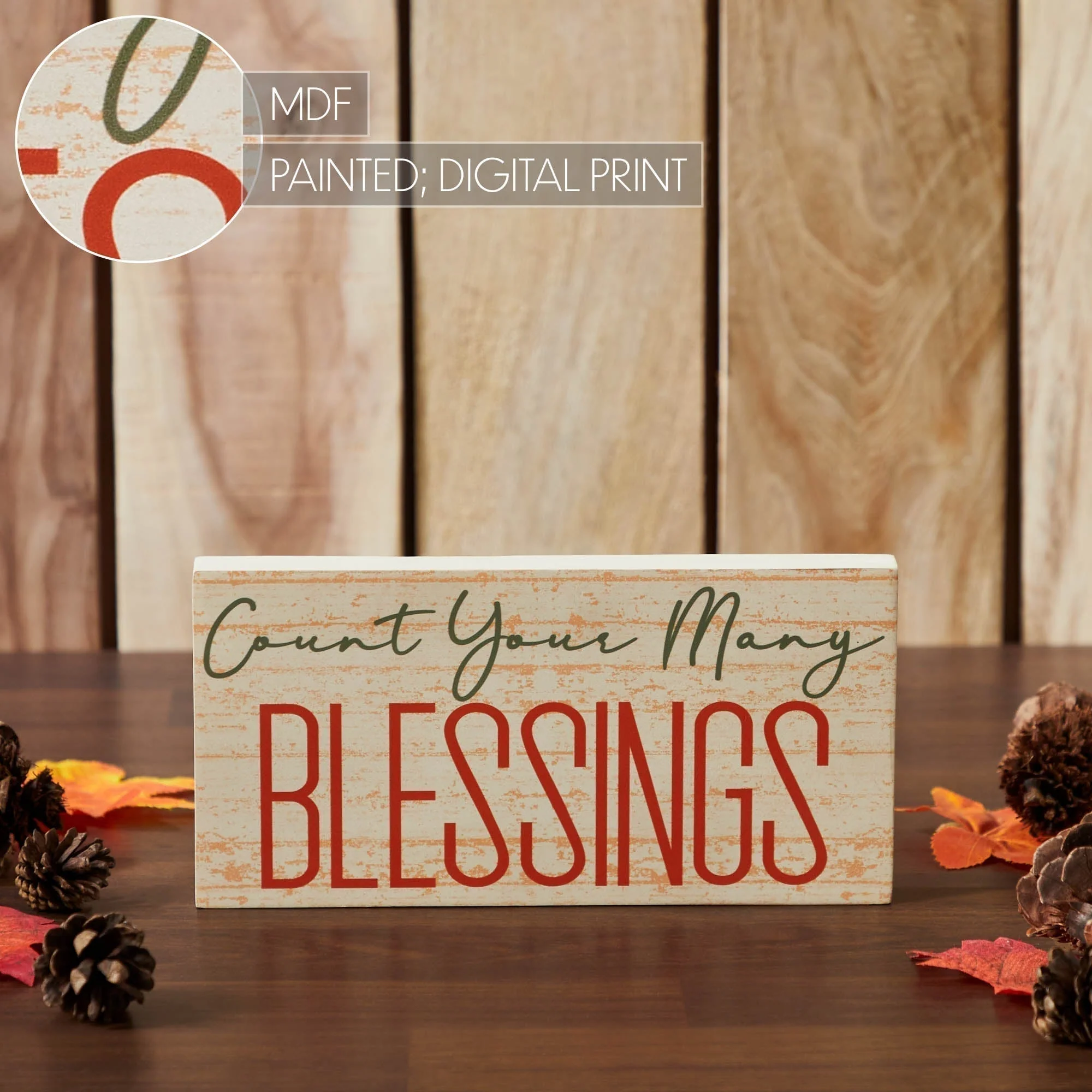 Count Your Many Blessings Sign - Image 6