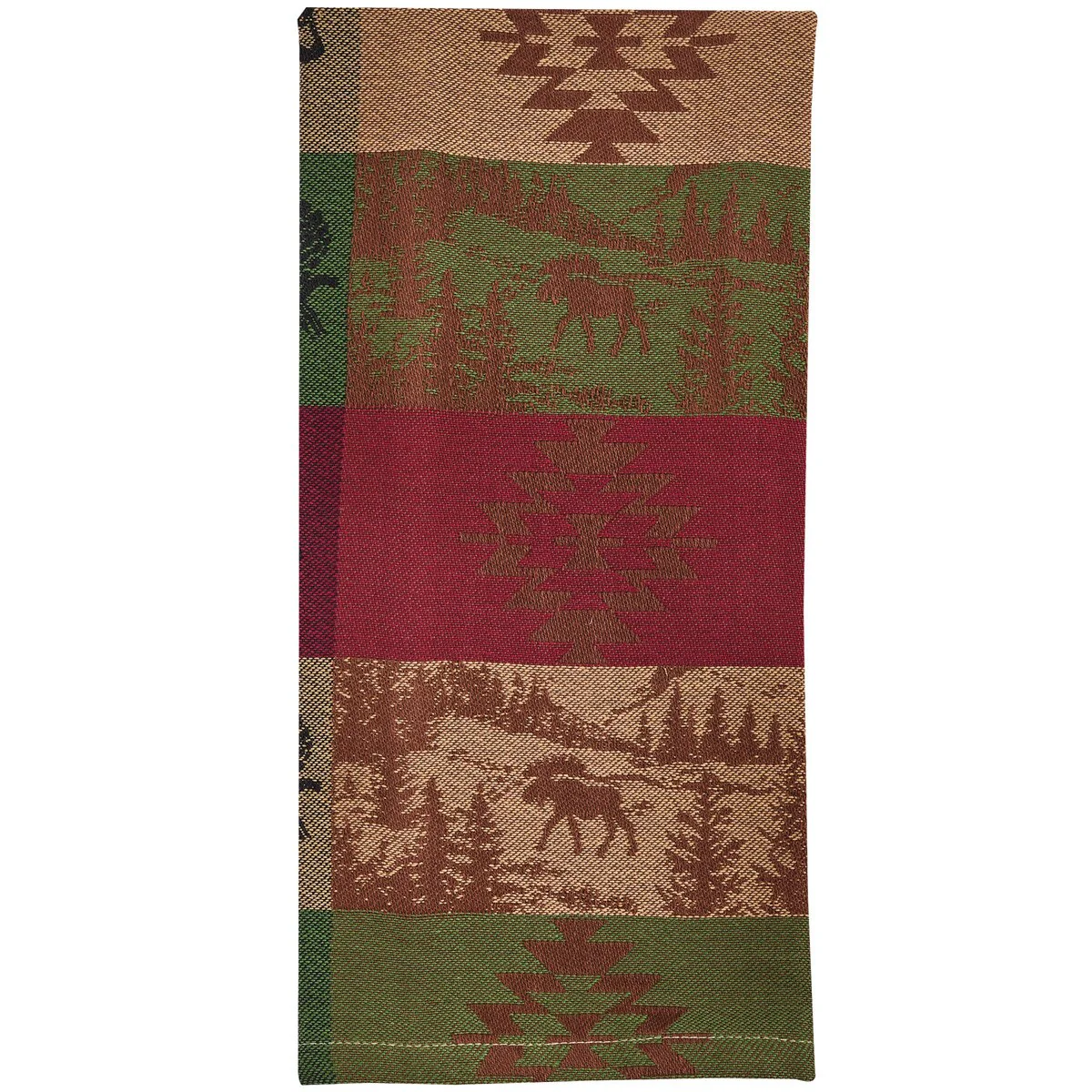 Crimson Forest Jacquard Dishtowel - Image 2