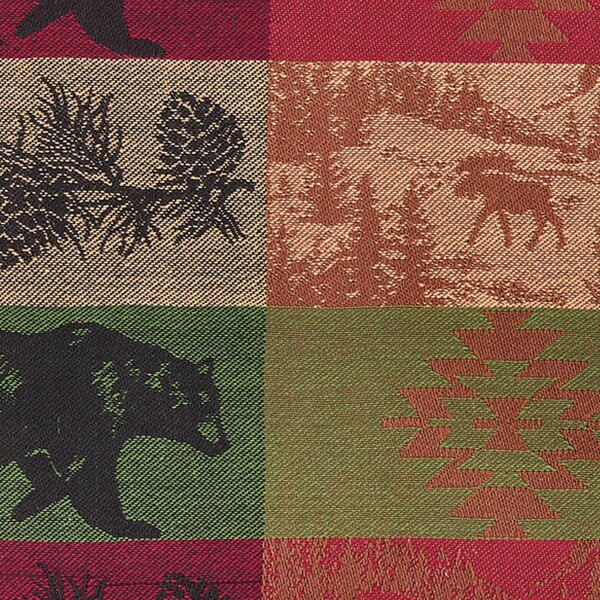Crimson Forest Jacquard Dishtowel - Image 3