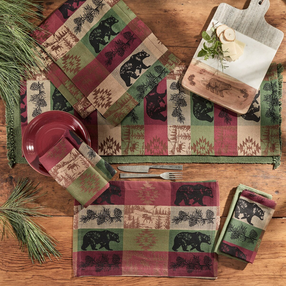 Crimson Forest Napkins - Image 2