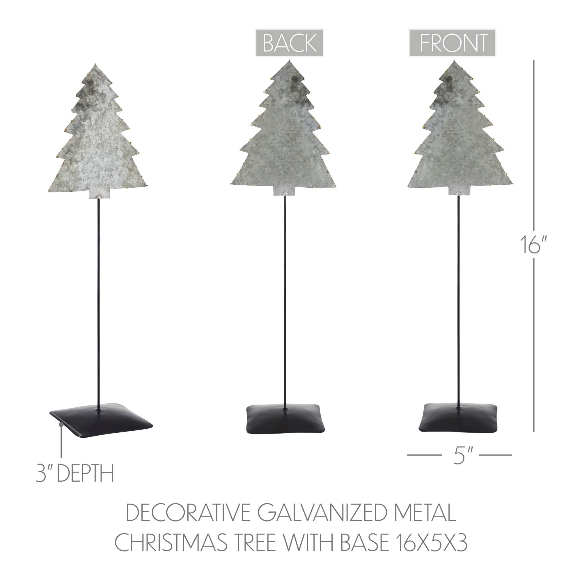 Galvanized Metal Christmas Tree - Image 5