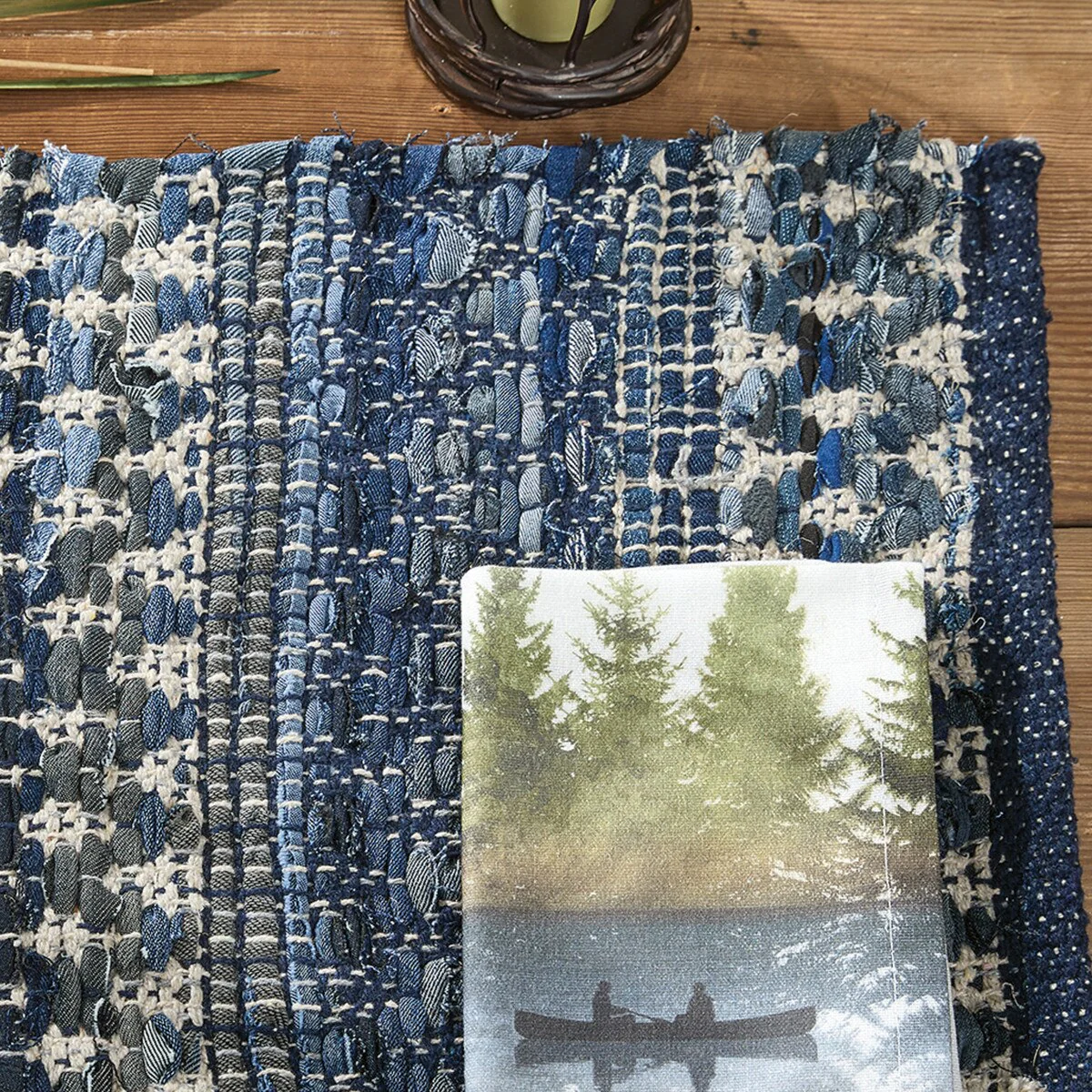 Denim Blue Chindi Placemats - Image 2