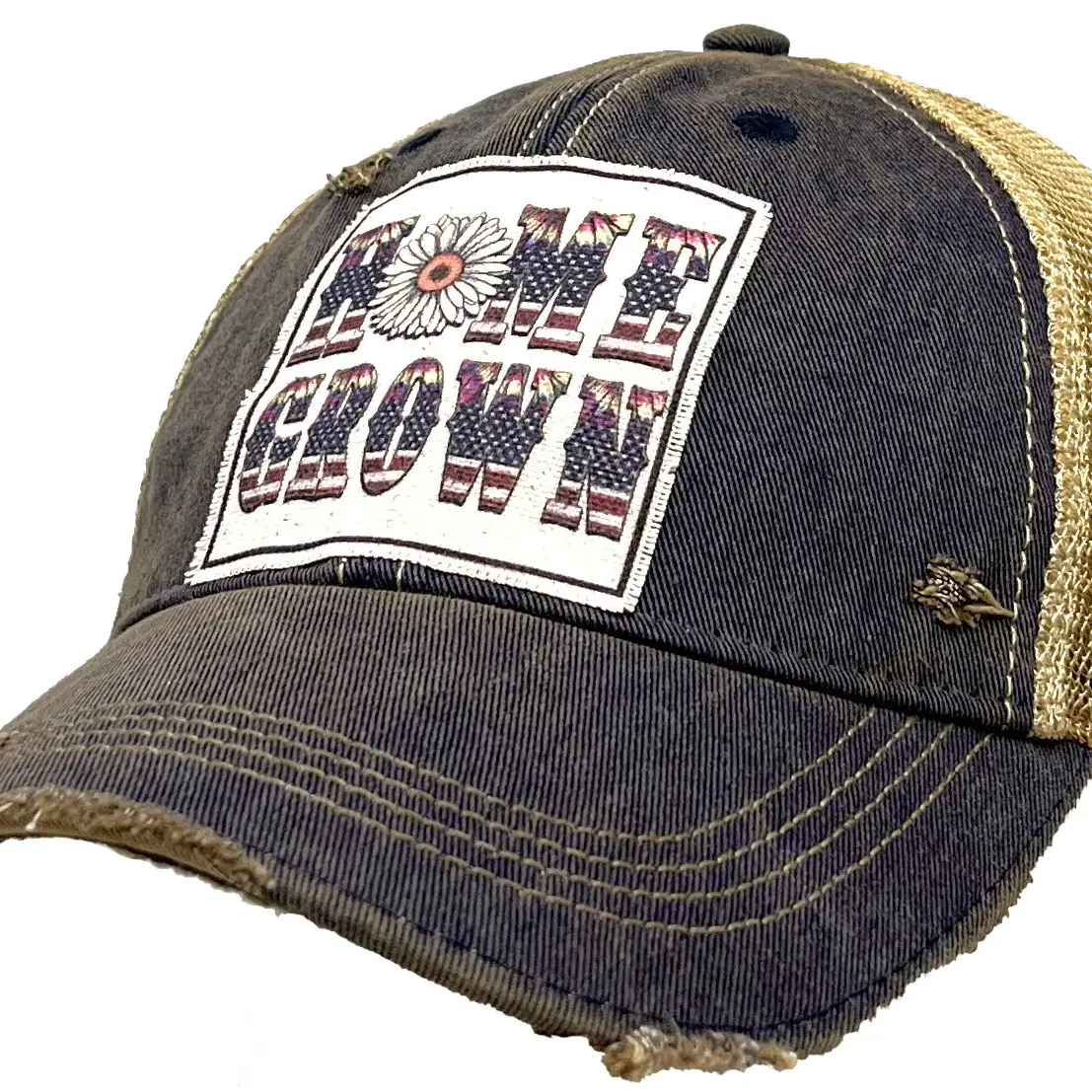 Distressed Trucker Cap - Home Grown