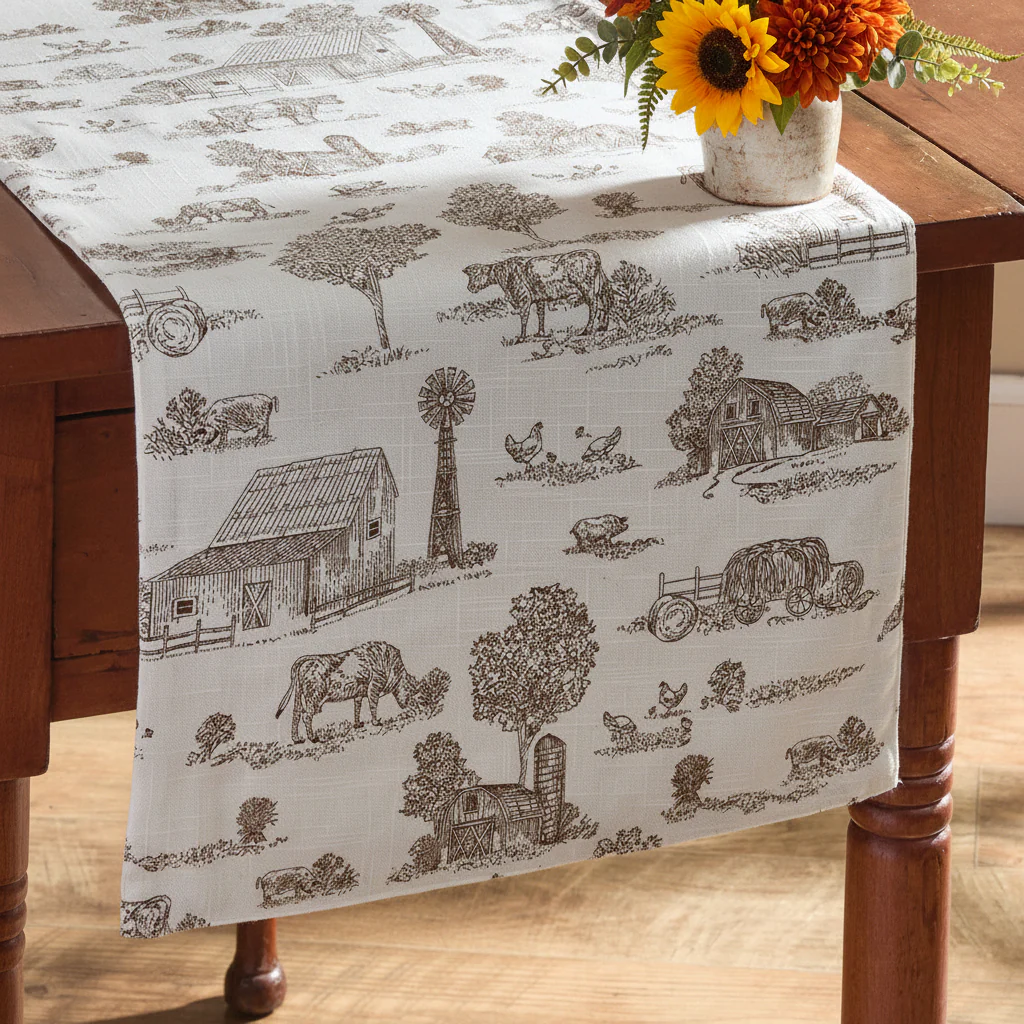 Down On The Farm Table Runner