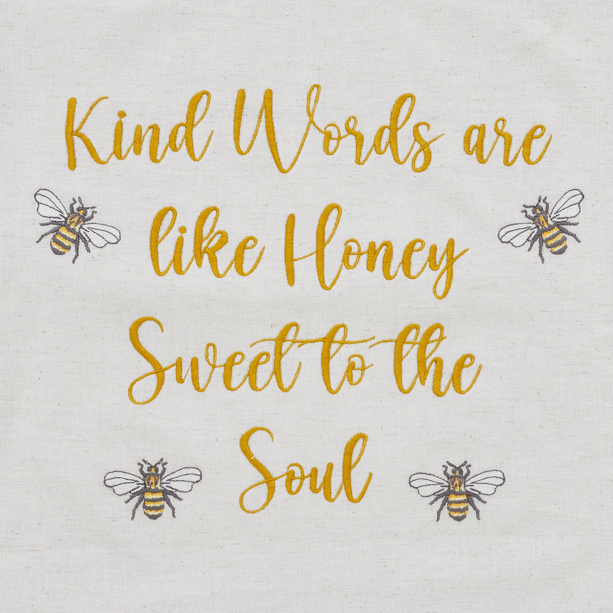 Golden Bee Kind Words Honey Pillow - Image 5