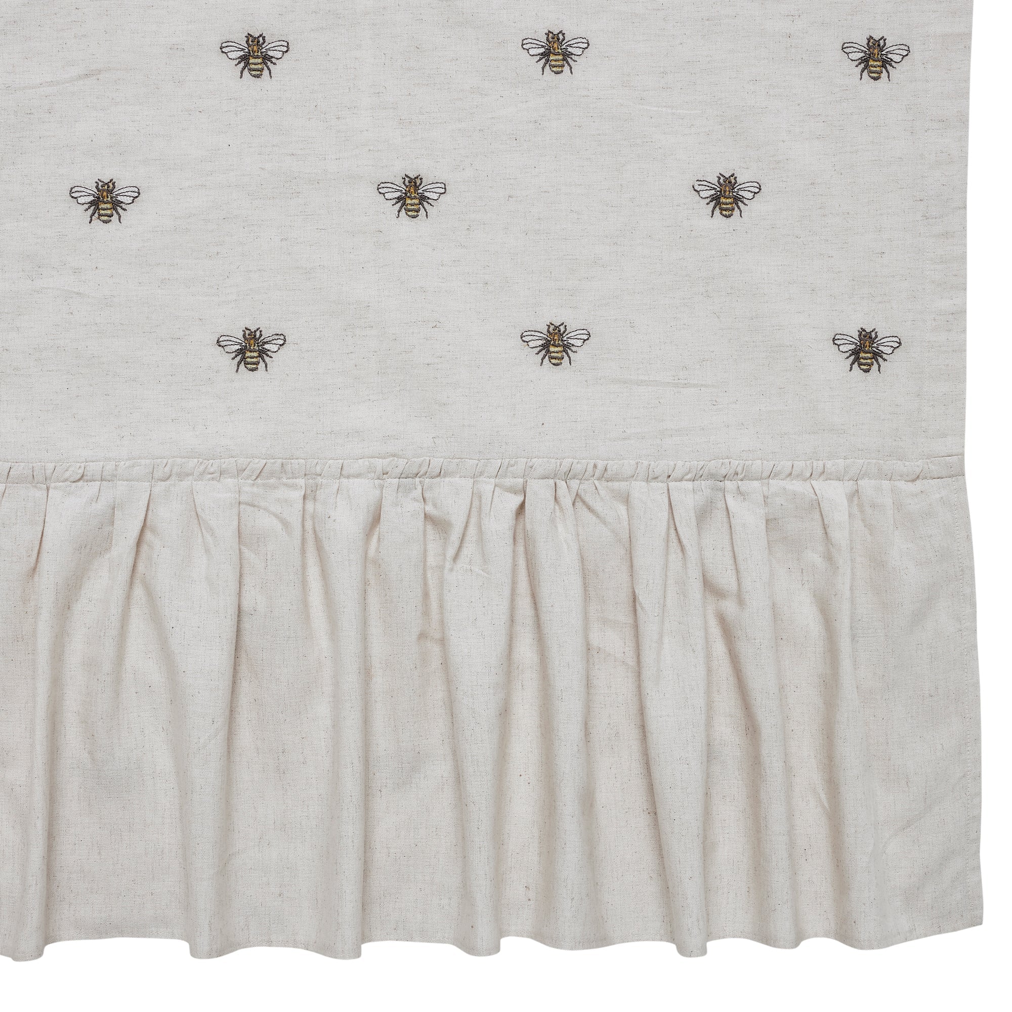Embroidered Bee Shower Curtain - Image 3