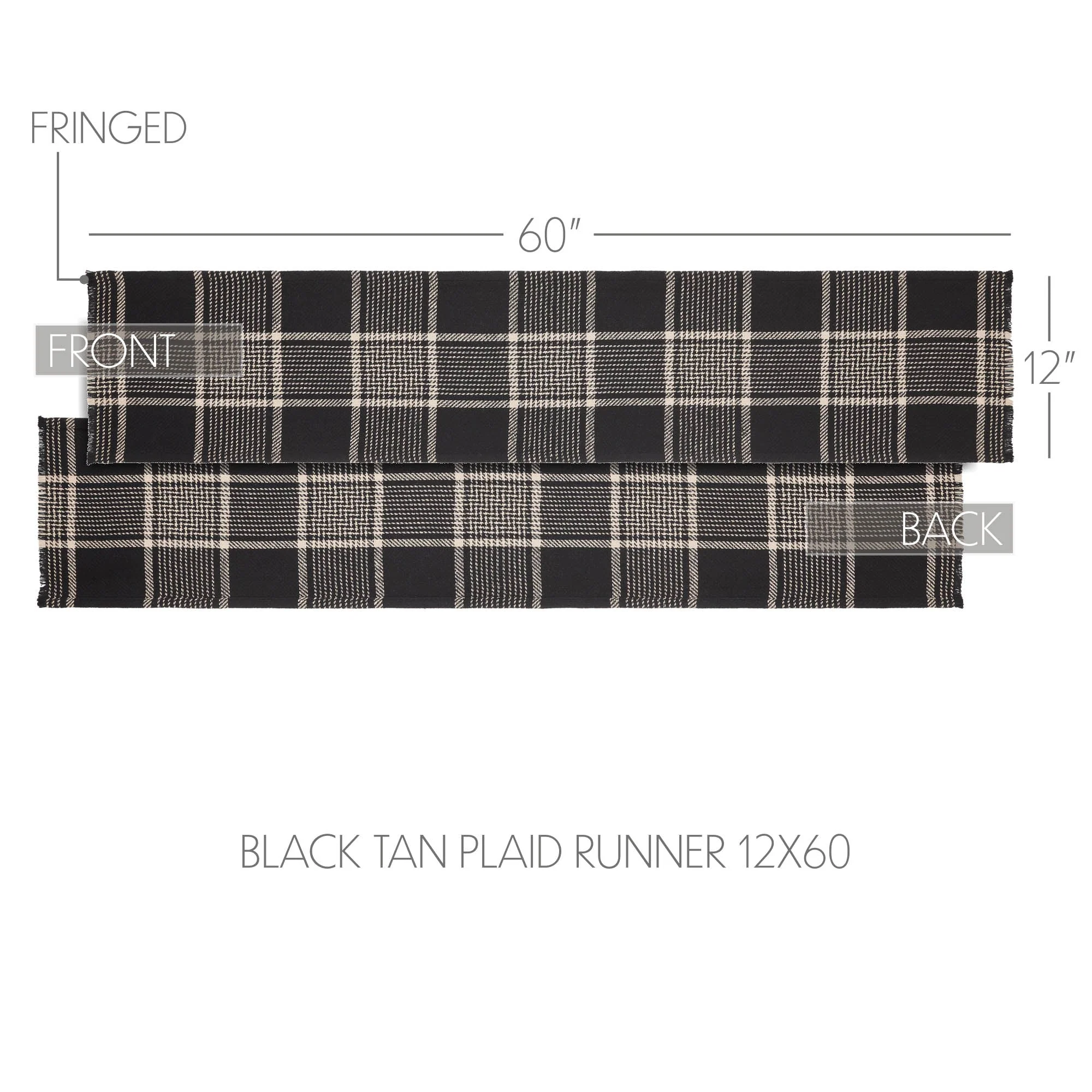 Exton Black Table Runner - Image 17