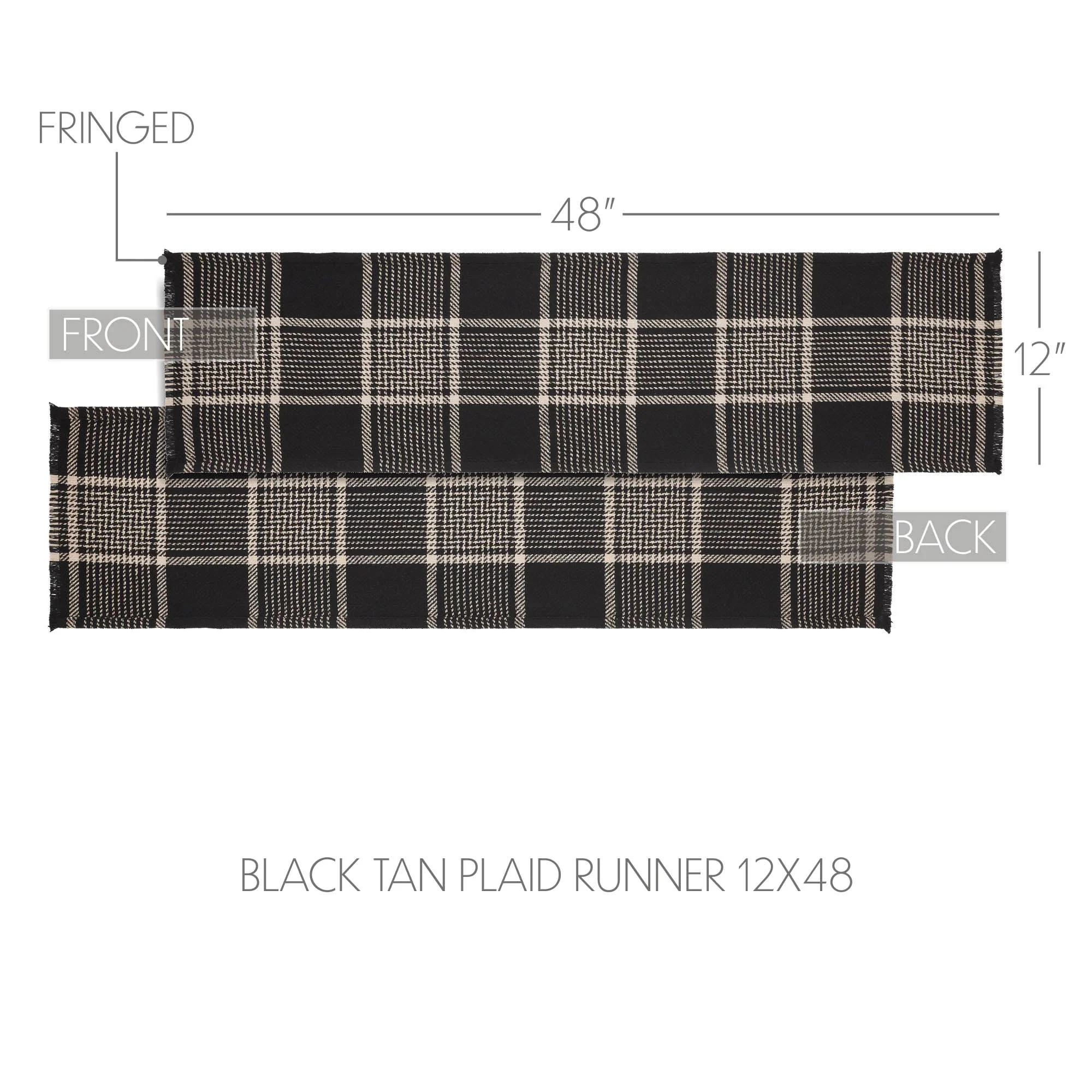 Exton Black Table Runner - Image 9