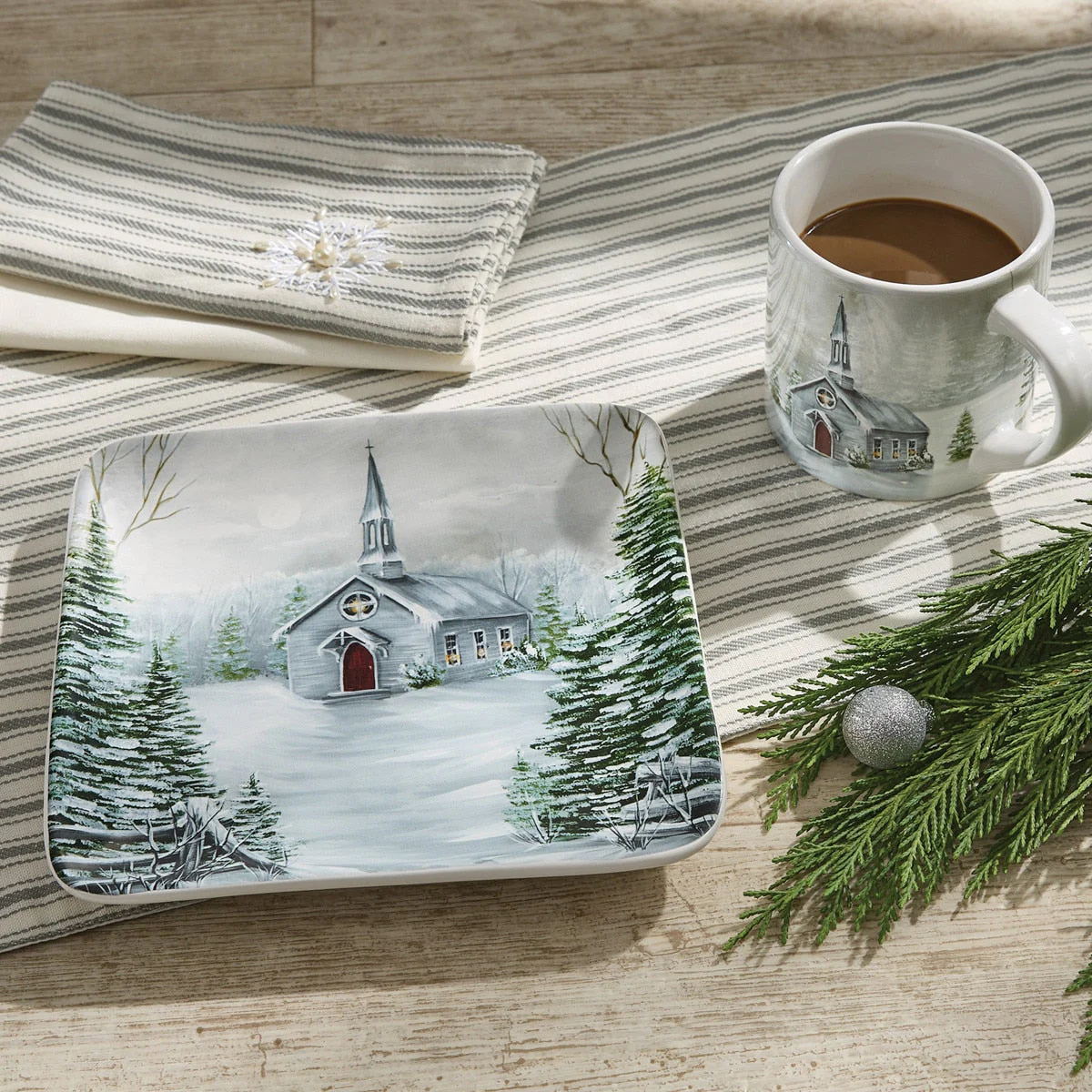 Evergreen Church Mug Set