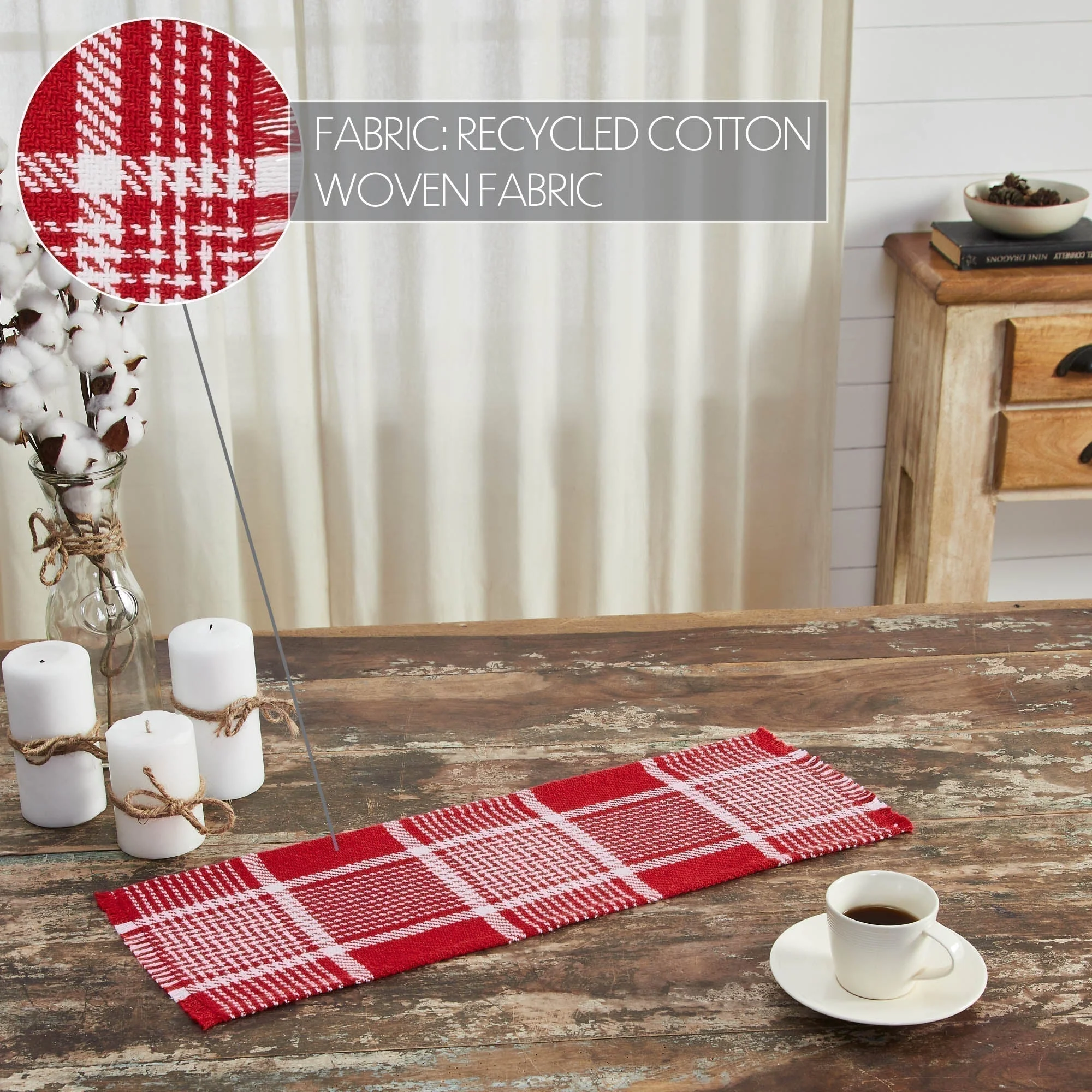 Exton Red Table Runner - Image 13