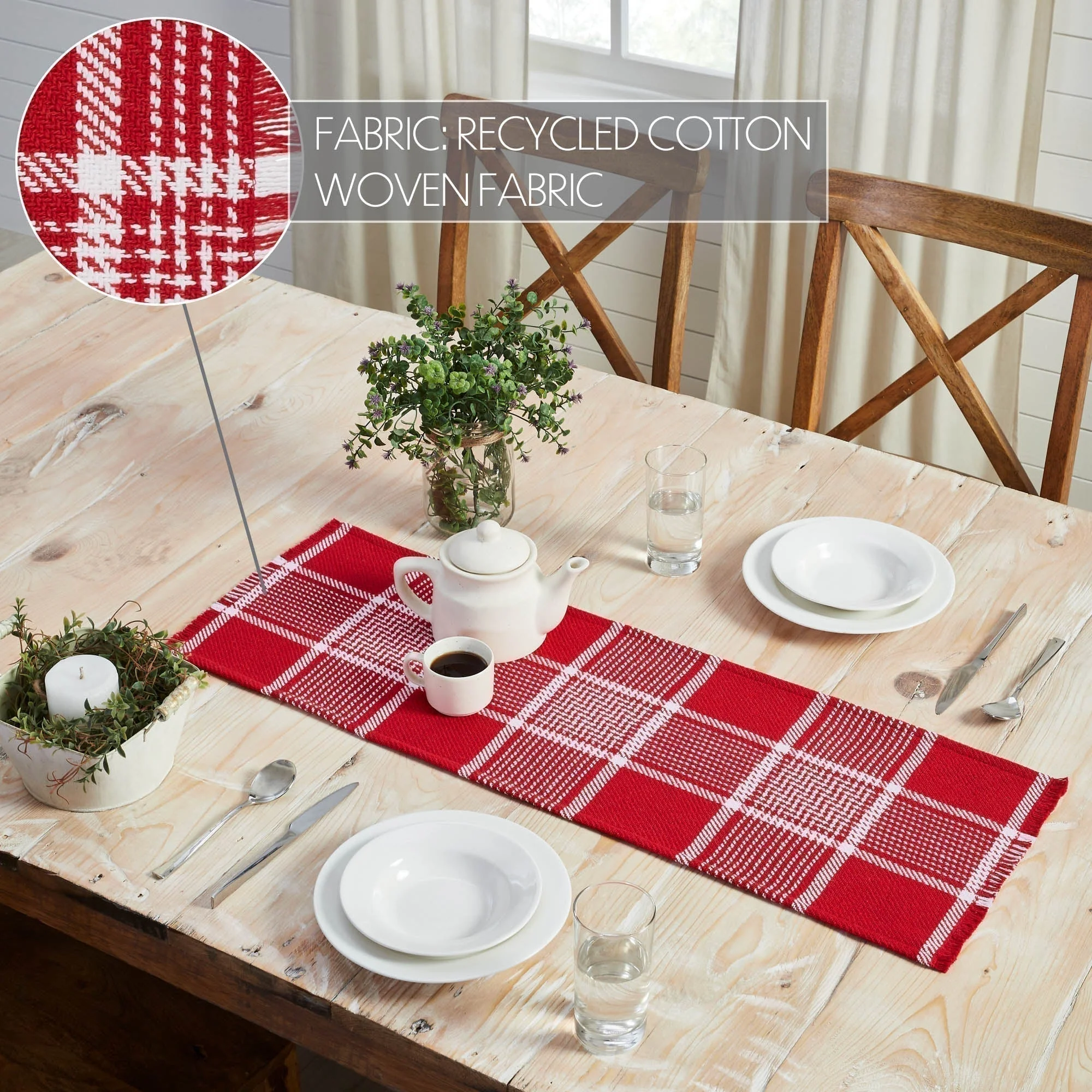 Exton Red Table Runner - Image 14